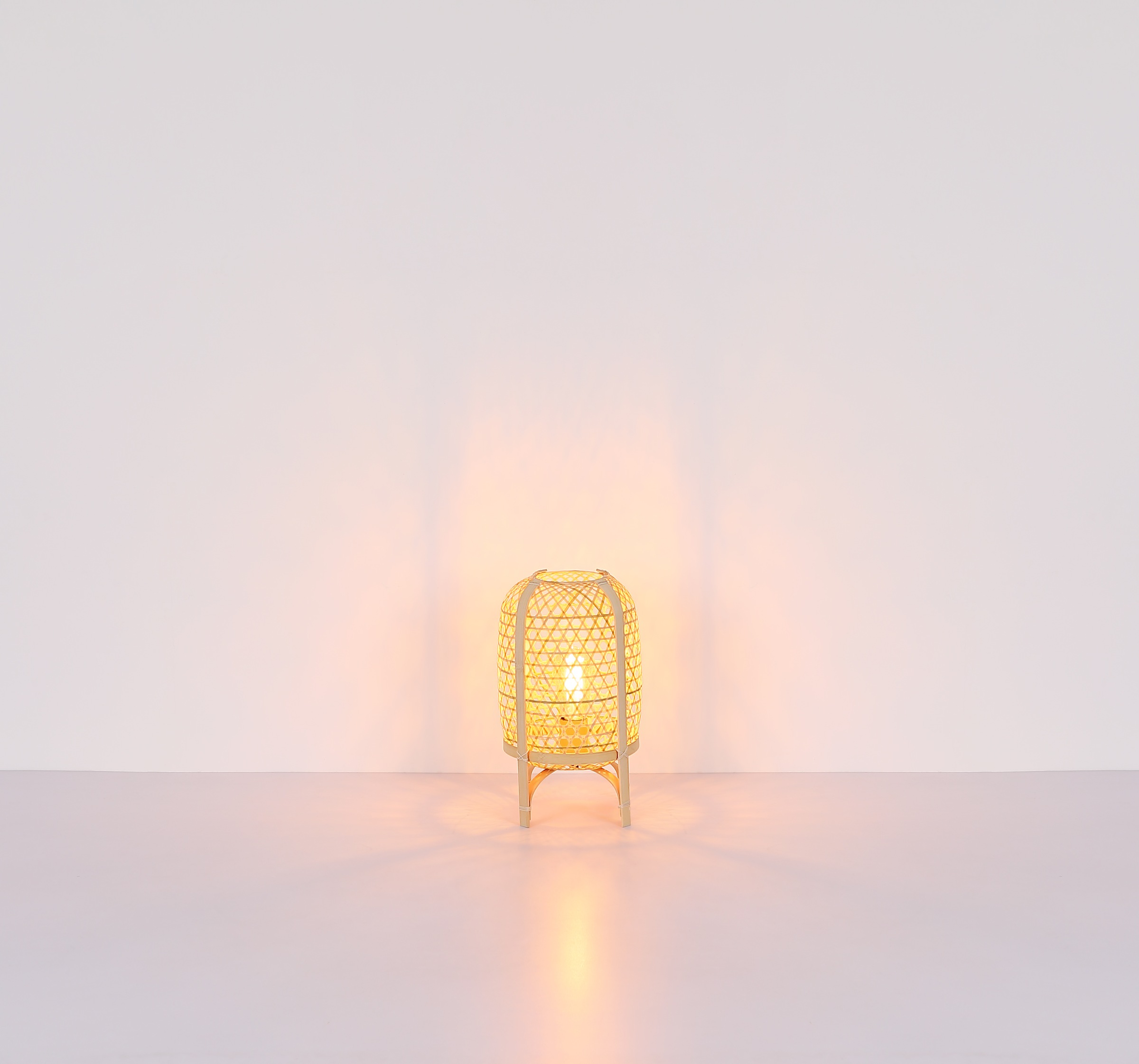 GLOBO LIGHTING Tischleuchte »CAIRO«, Leuchtmittel E27 | ohne Leuchtmittel, Tischlampe/Bambus/naturfarben/Wohnzimmer/Schlafzimmer/Flur
