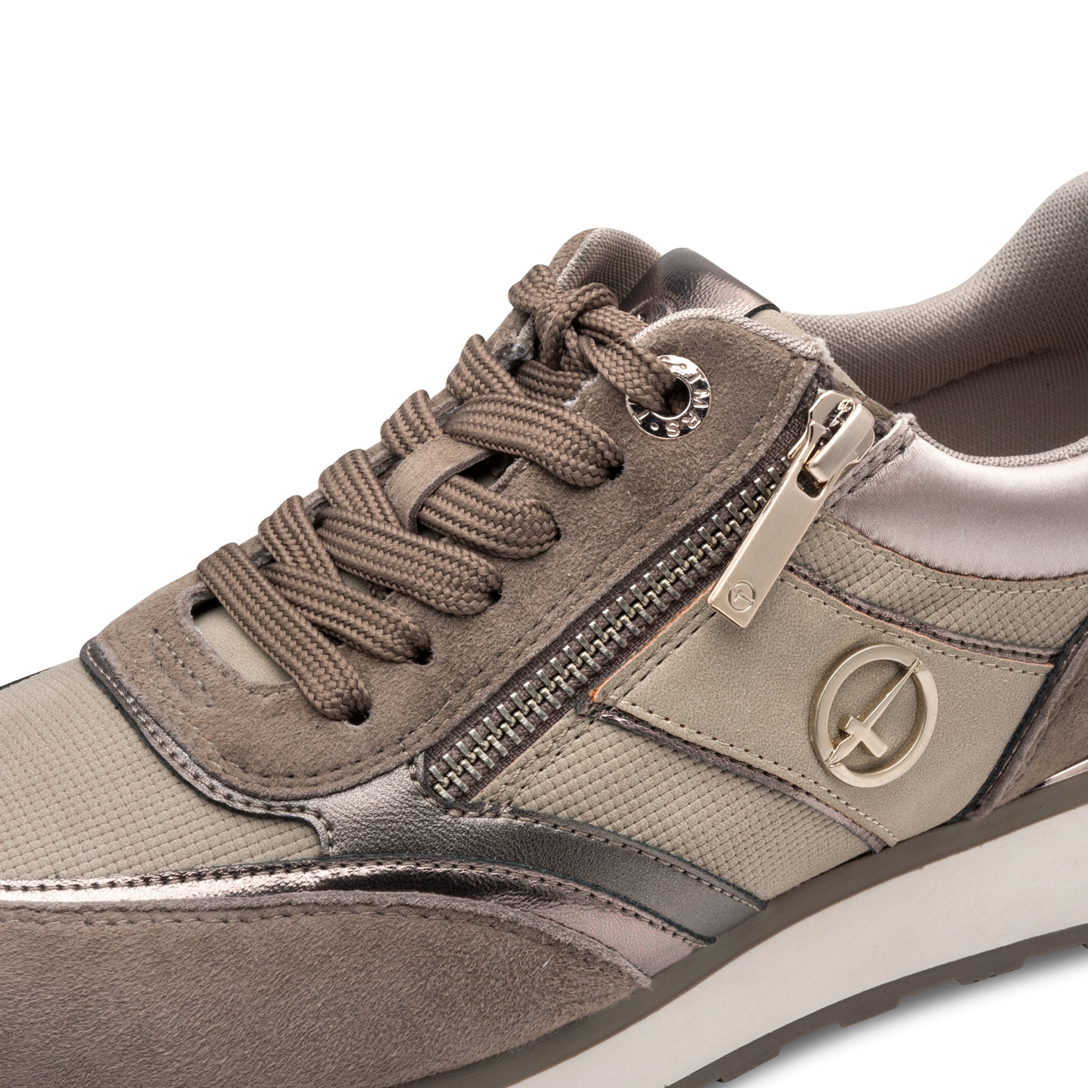 Tamaris Keilsneaker, Freizeitschuh, Halbschuh, Schnürschuh mit Kontrastbesätzen