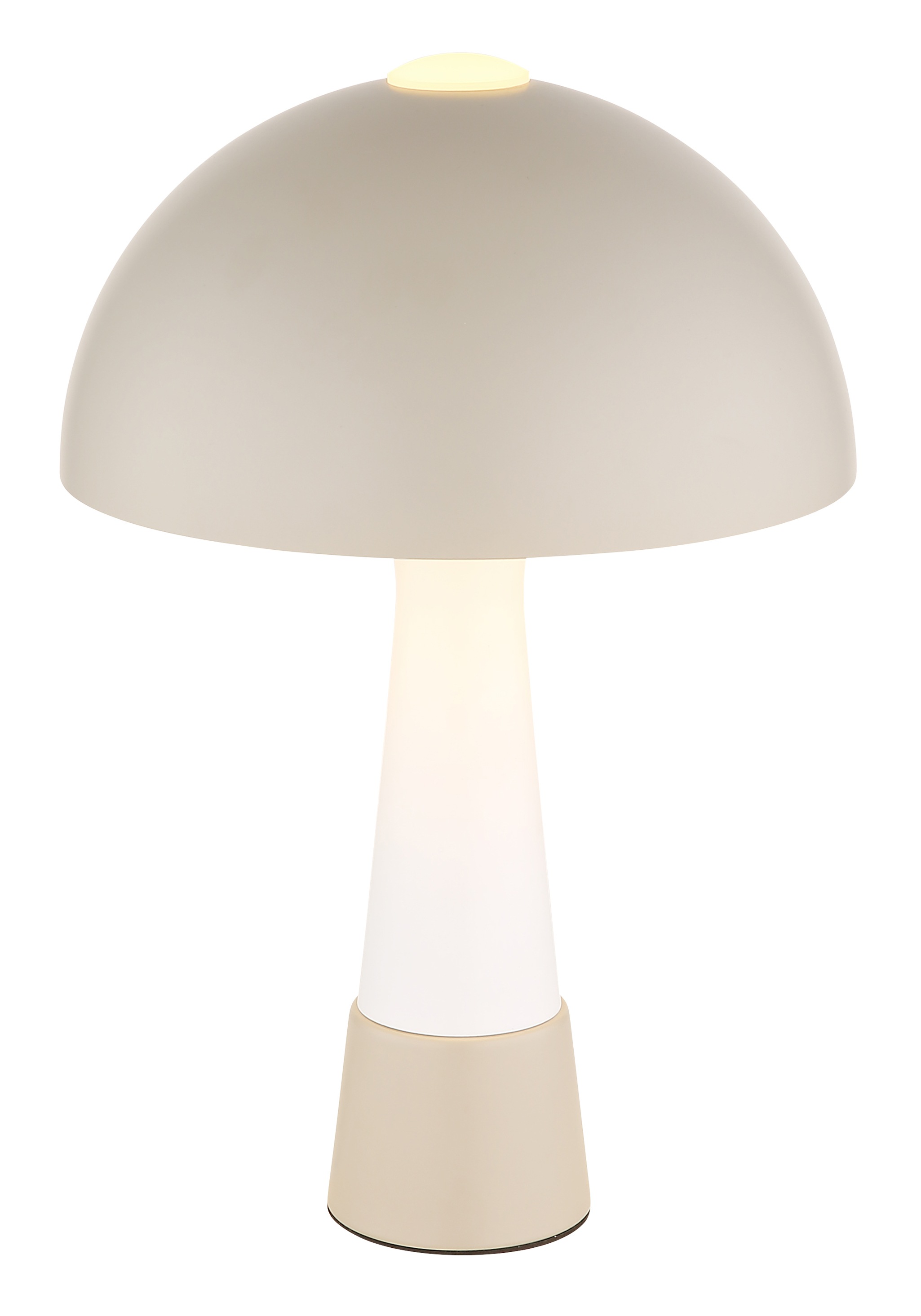 GLOBO LIGHTING Tischleuchte »MERLIN« E27 1 Stk. warmweiß - kaltweiß Tischlampe mit Pilzschirm