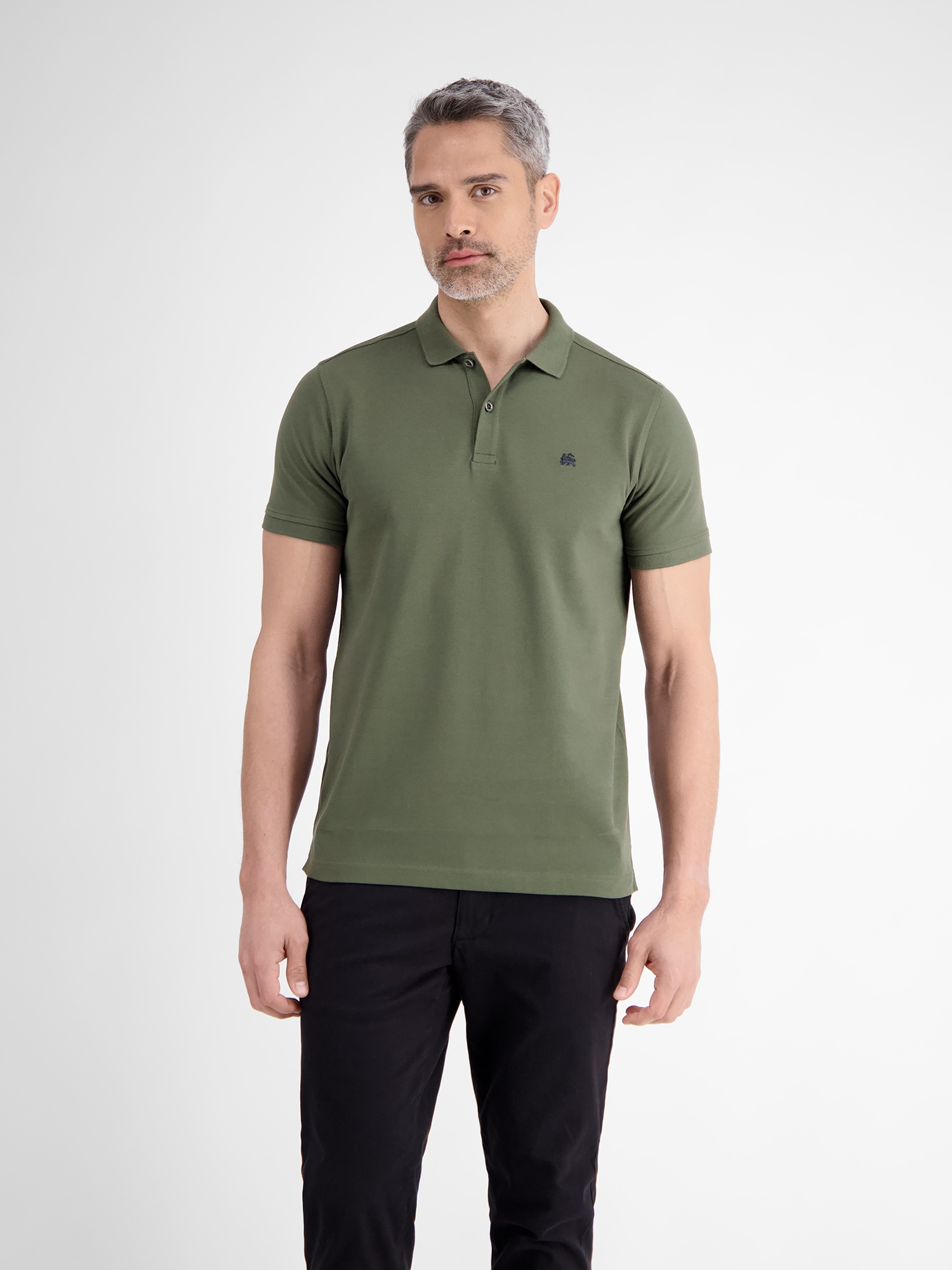 LERROS Poloshirt "LERROS Basic Poloshirt für Herren, unifarben" günstig online kaufen
