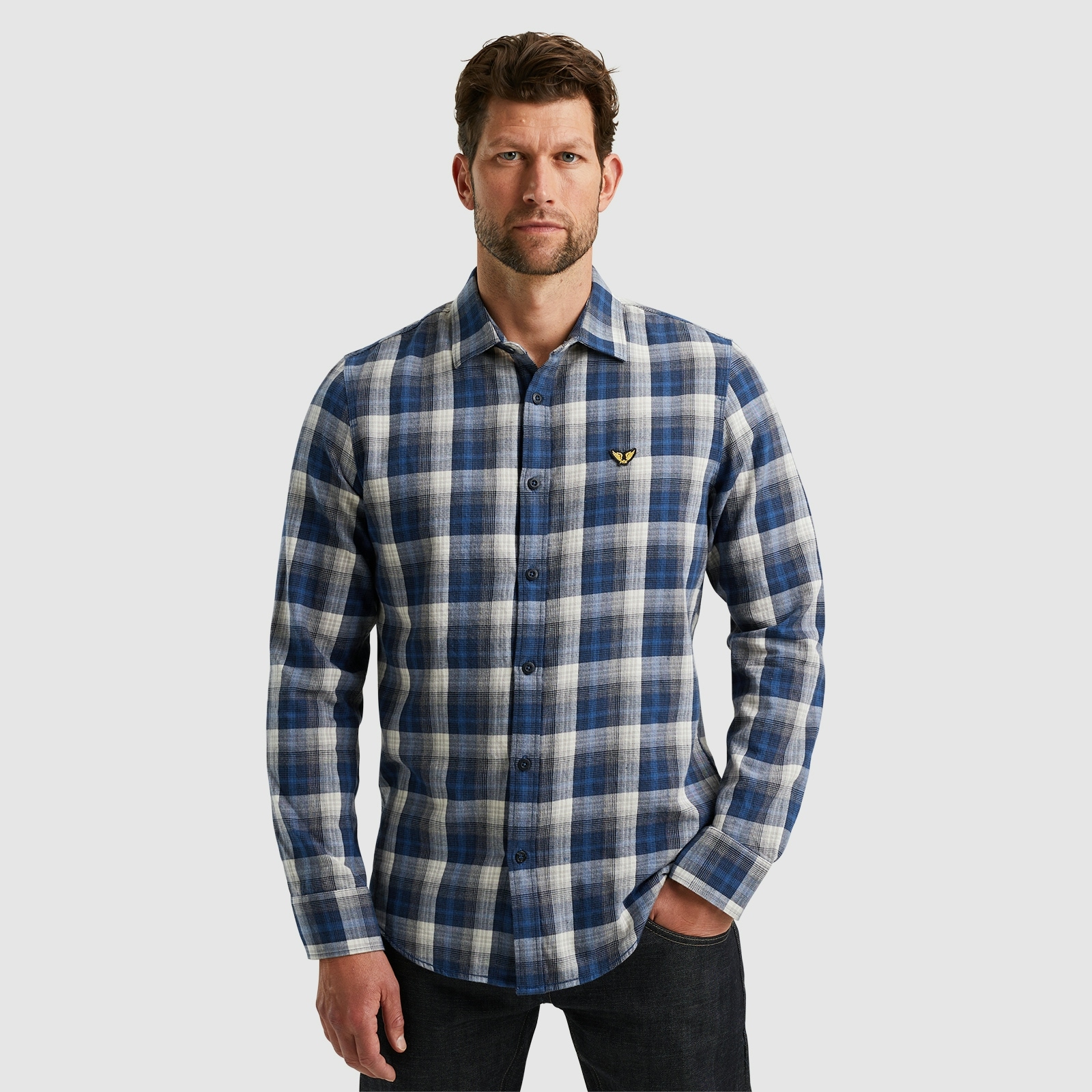 PME LEGEND Karohemd »Long Sleeve Shirt Twill Yarndyed Check«, mit Karomuster