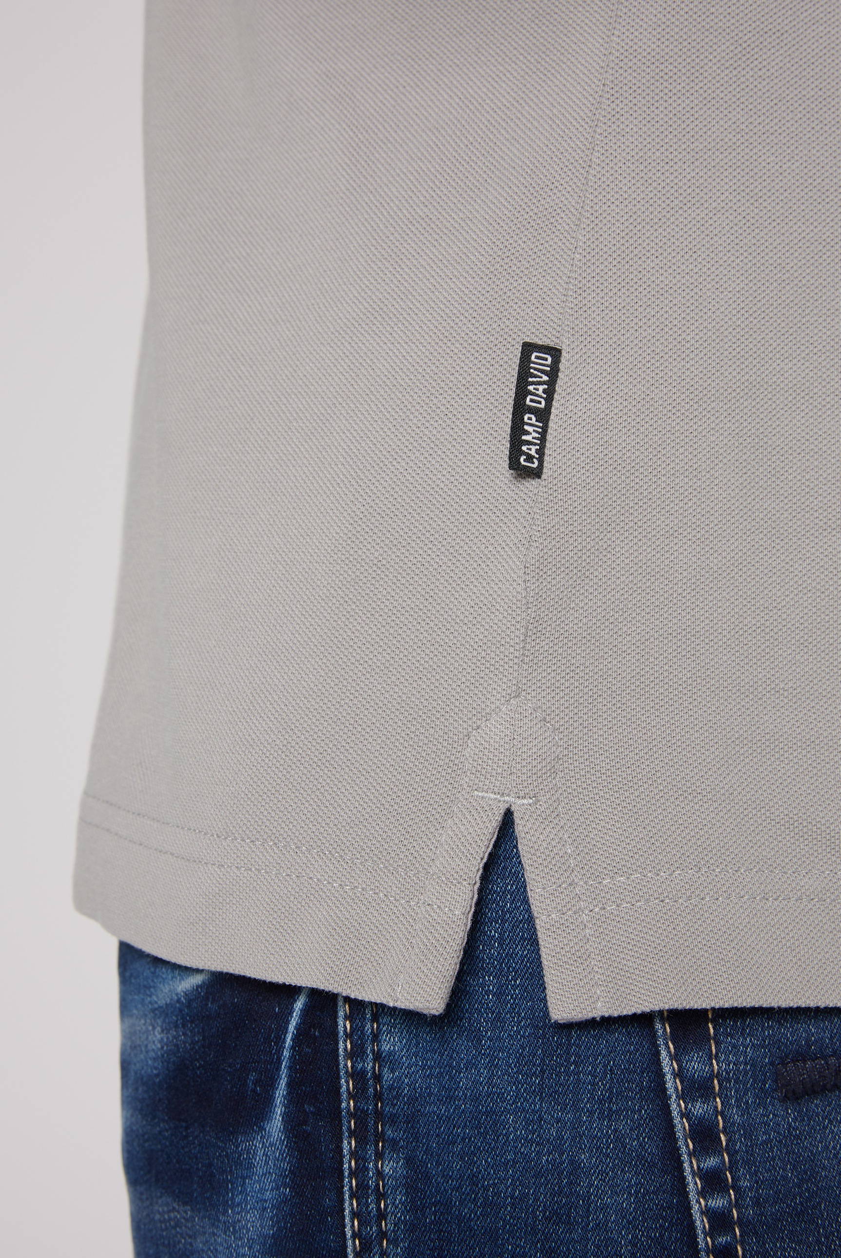 CAMP DAVID Poloshirt, mit Seitenschlitze