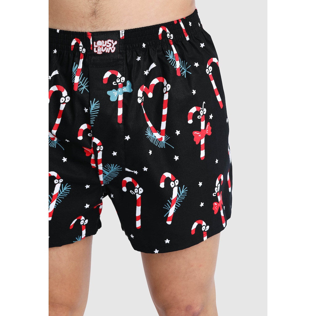 Lousy Livin Boxershorts »Santa«, mit Wihnachtsmann Print