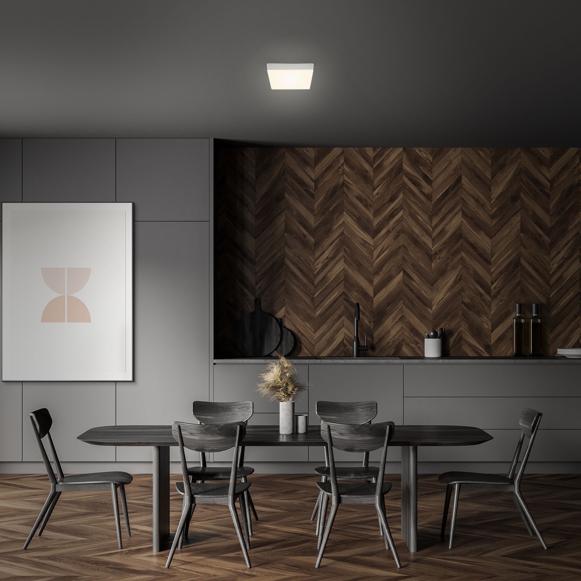 Briloner Leuchten Aufbauleuchte »Flame«, Leuchtmittel LED-Board | LED fest integriert