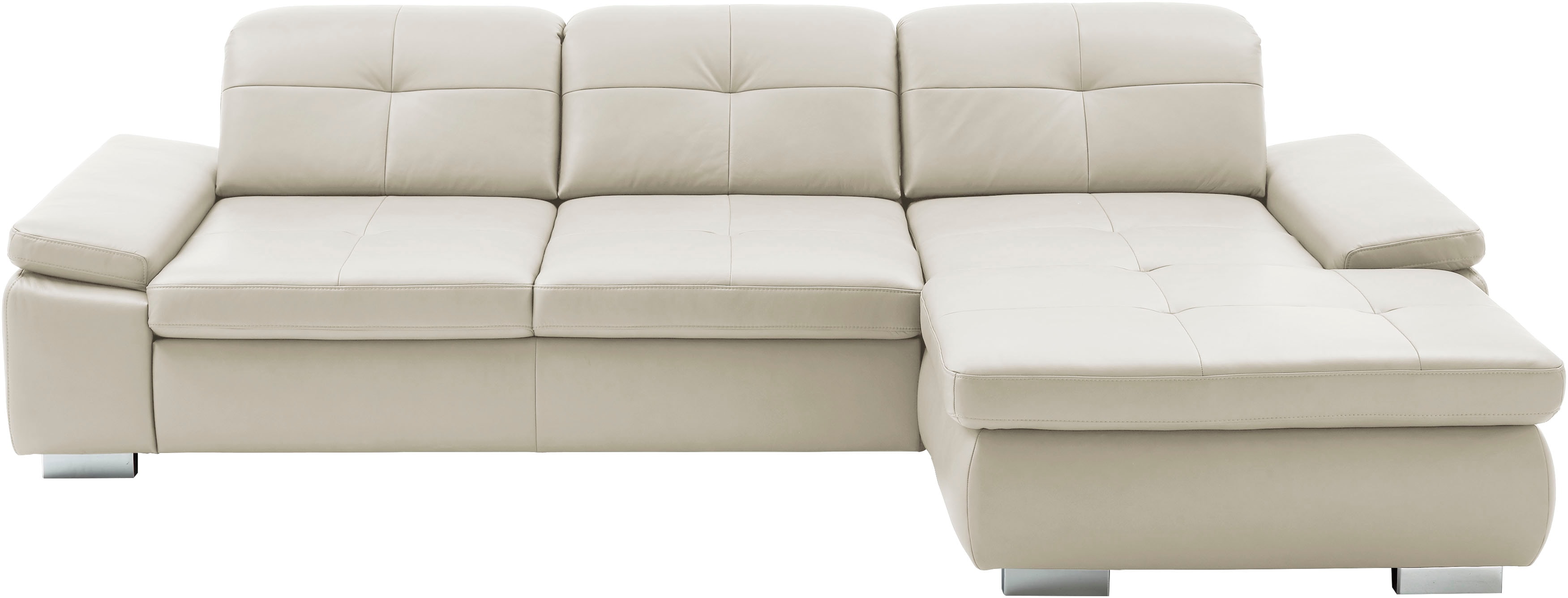 Die PlanBar Ecksofa "PN-IN16012 L-Form, Breite 309 cm" inkl. Sitztiefenverstellung, optional mit Kopfteilverstellung