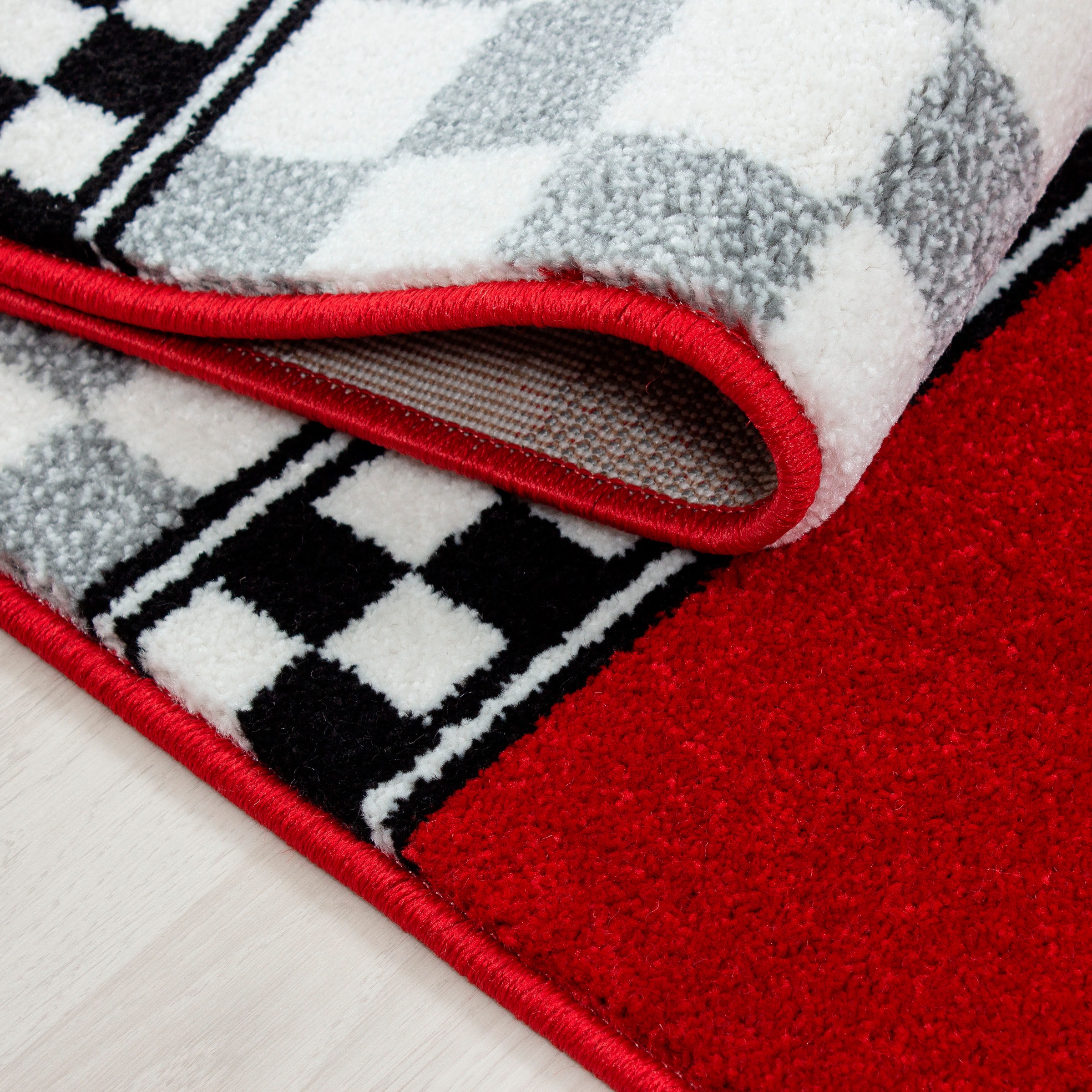 Ayyildiz Teppiche Kinderteppich »Kids 460«, rund, 12 mm Höhe, Kurzflor, Motiv Rennwagen