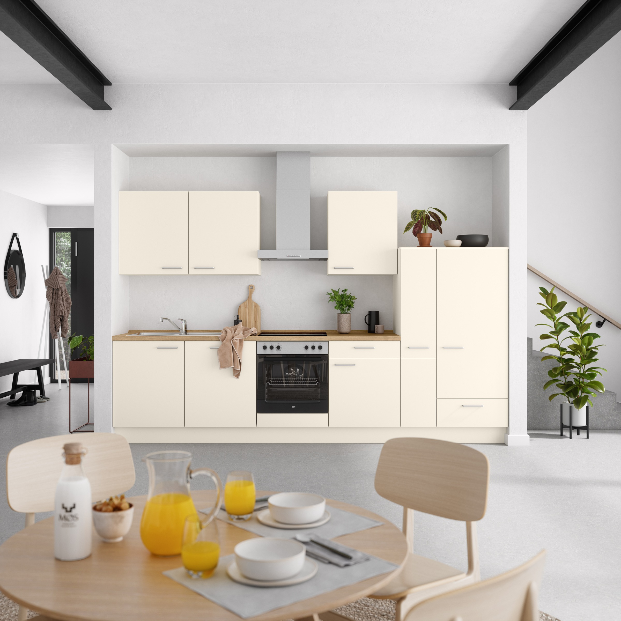 nobilia® Küchenzeile »"Touch I"«, vormontiert, Ausrichtung wählbar, Breite 330 cm, wahlw. mit E-Geräten