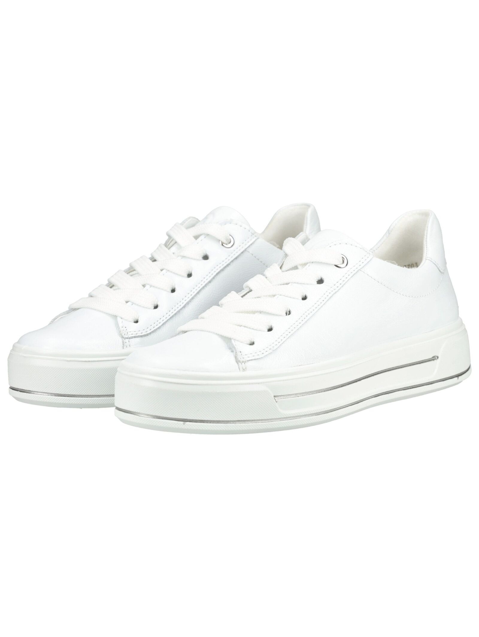 Plateausneaker ARA "Ara Sneaker Lederimitat", Herren, Gr. 42, weiß, Lederimitat, Schuhe Plateausneaker 3