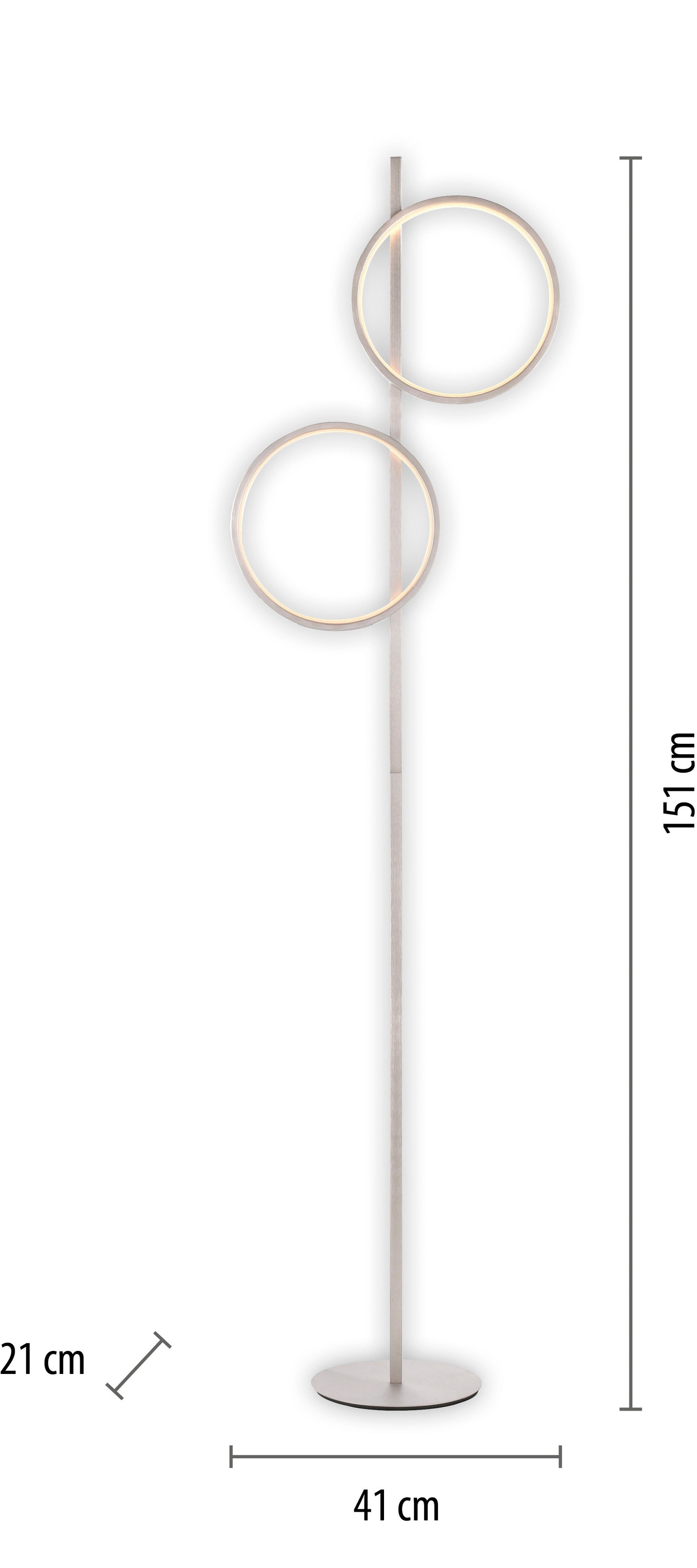 JUST LIGHT Stehlampe »MINI RITUS«, 2 flammig, Leuchtmittel LED-Board | LED fest integriert, LED, Schalter, Fußschalter