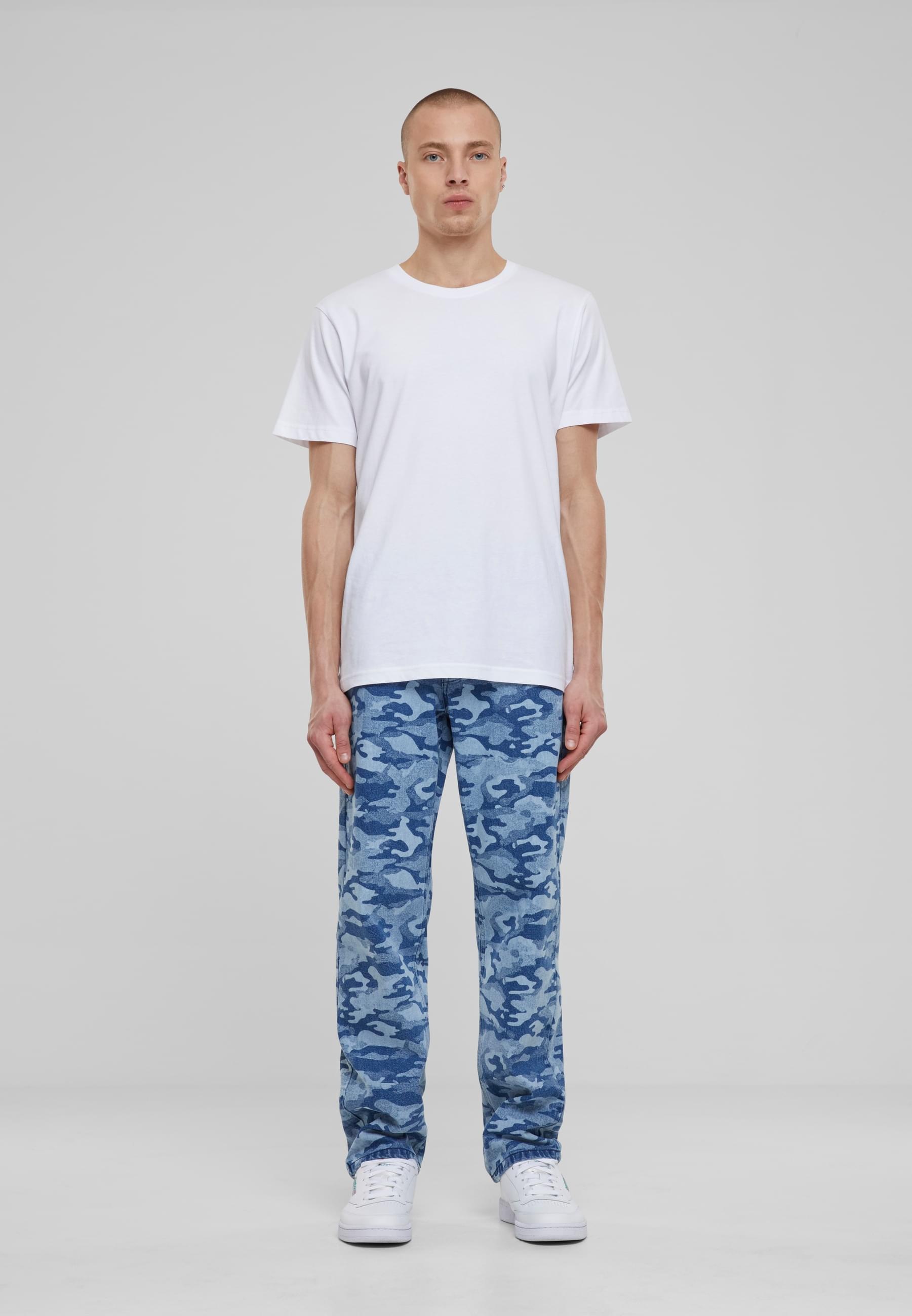 URBAN CLASSICS Cargohose »Urban Classics Laser Camo Printed Jeans«, (1 tlg.)