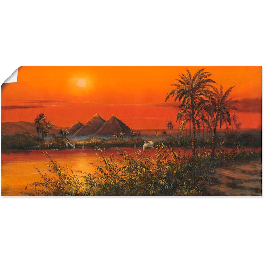 Artland Wandbild »Pyramiden«, Afrika, (1 St.)