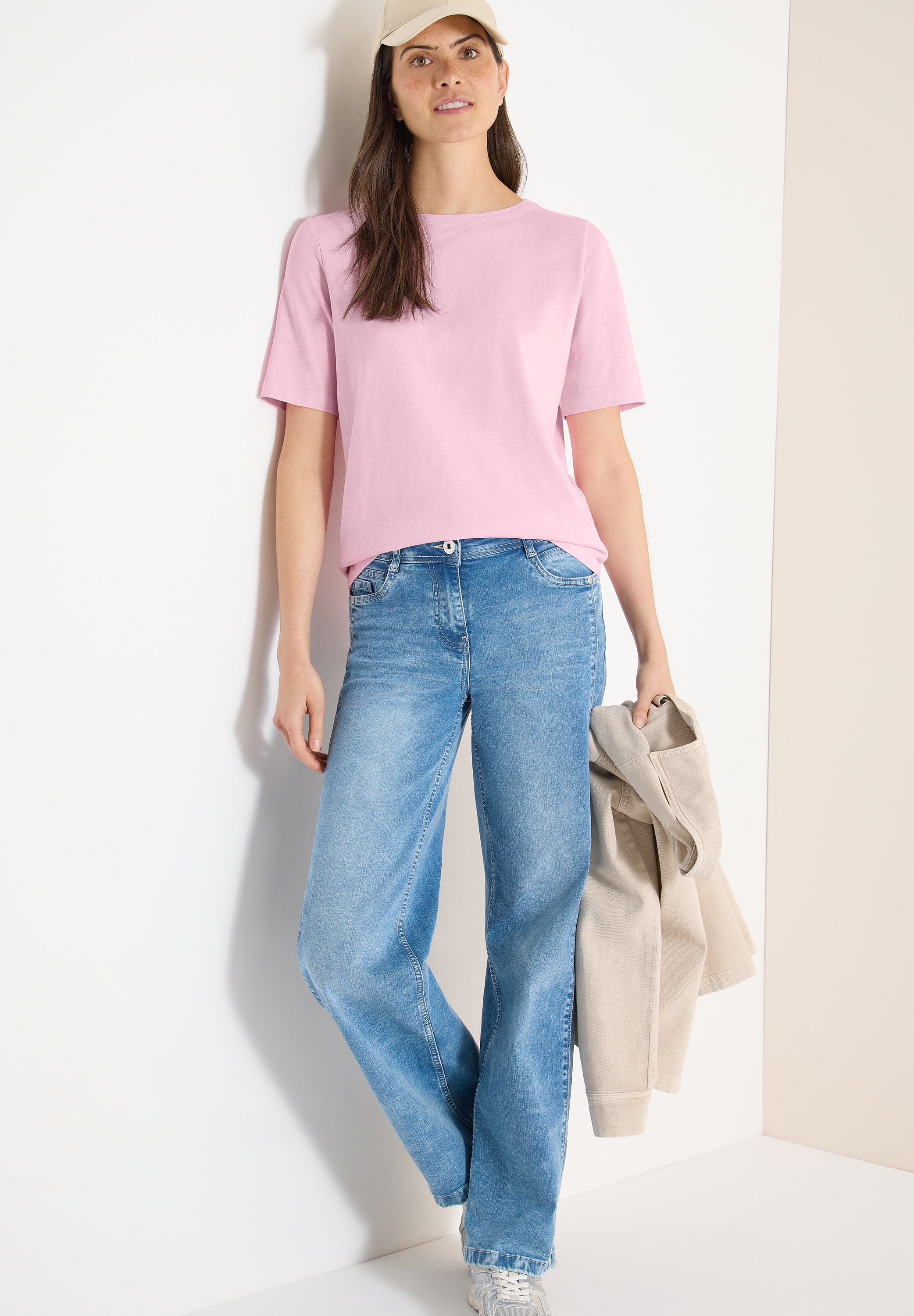 Cecil T-Shirt mit U-Boot-Ausschnitt günstig online kaufen