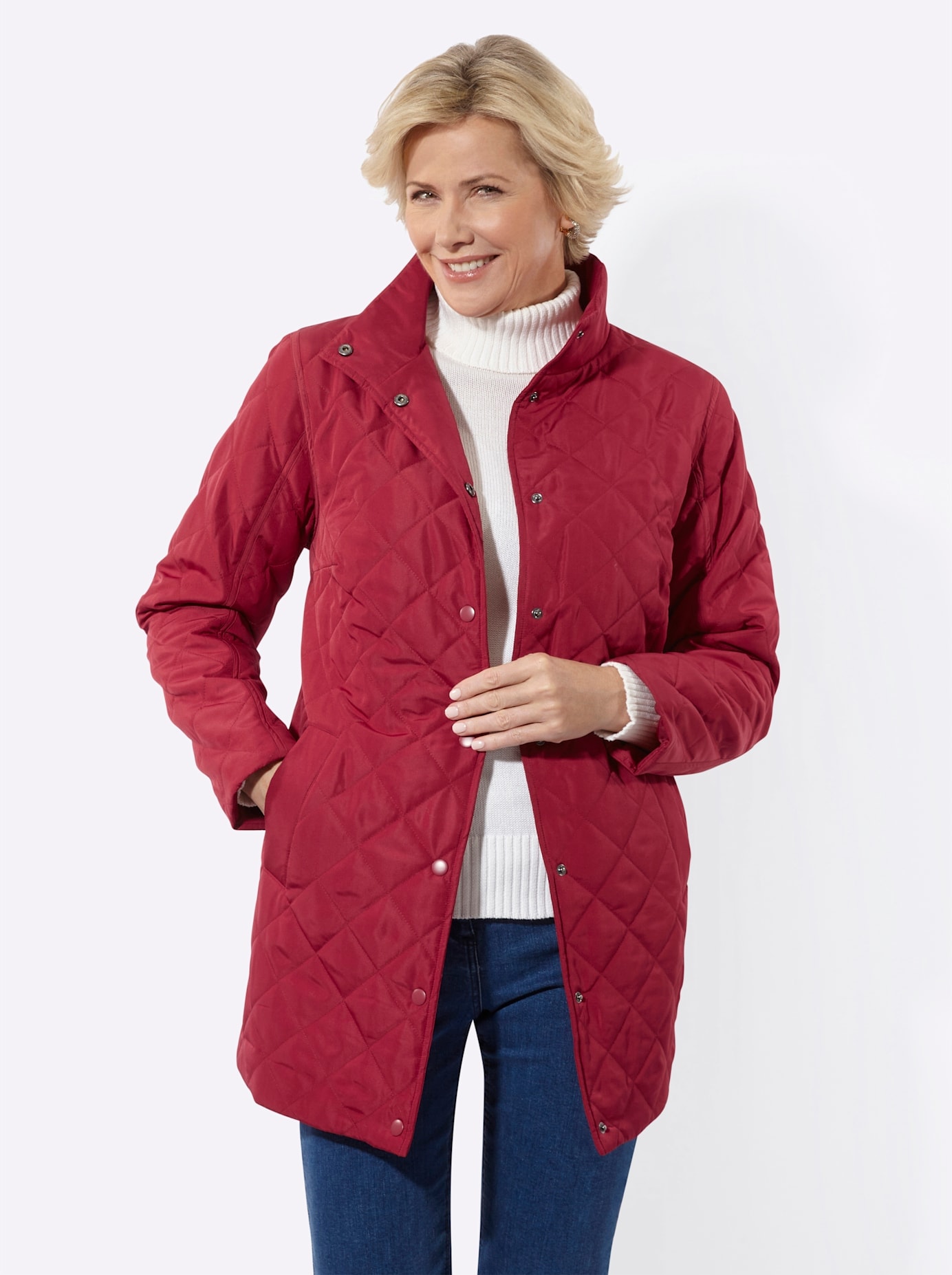 Classic Basics Steppjacke mit Kapuze