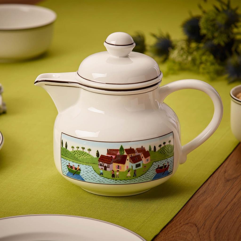 Villeroy & Boch Teekanne »Tee-Set Design Naif 3er Set bunt« 0 l 3 Stk. tlg. Spülmaschinengeeignet, Mikrowellengeeignet