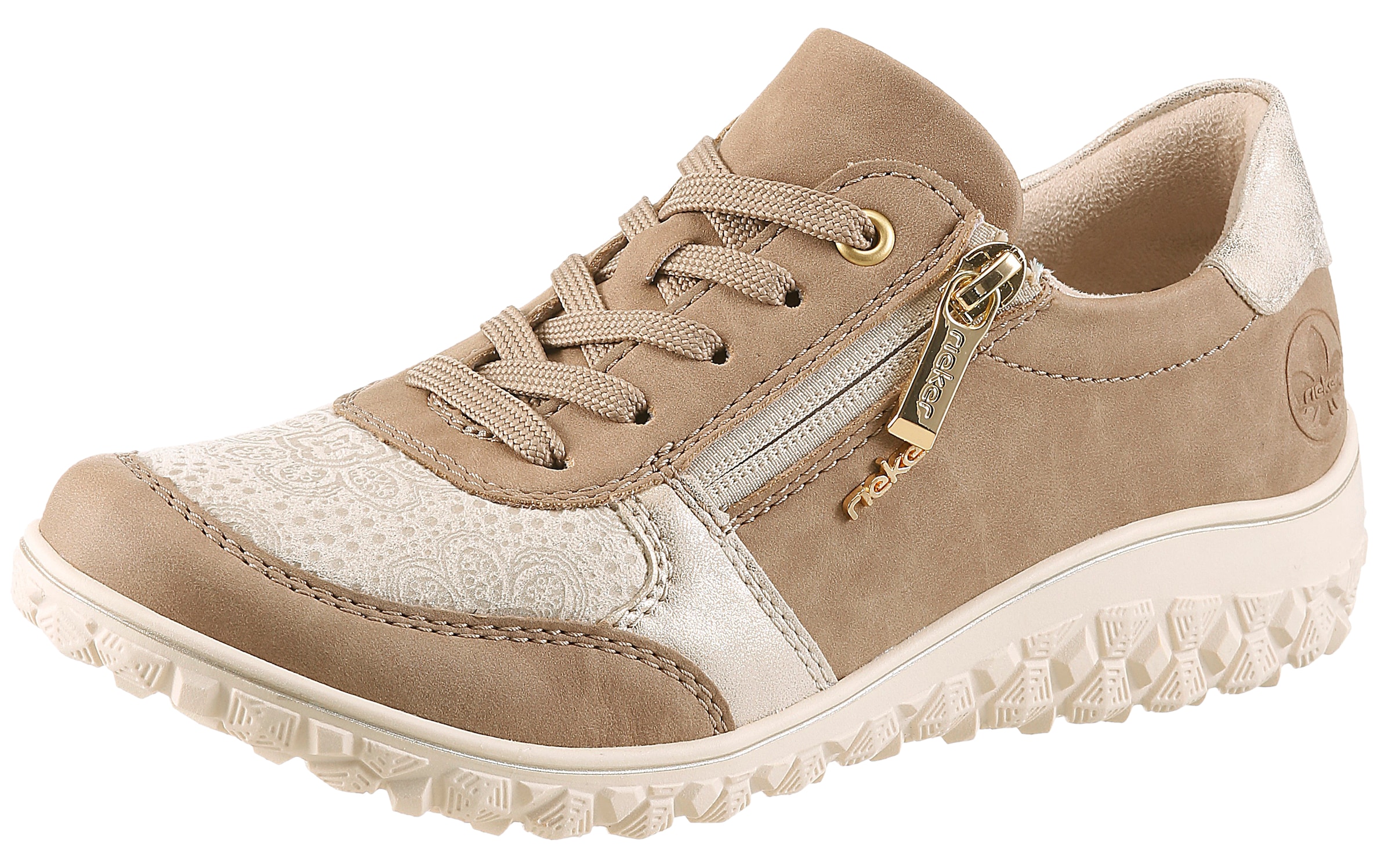 Rieker Sneaker Schnürschuh, Halbschuh, Keilsneaker mit Reißverschluss günstig online kaufen