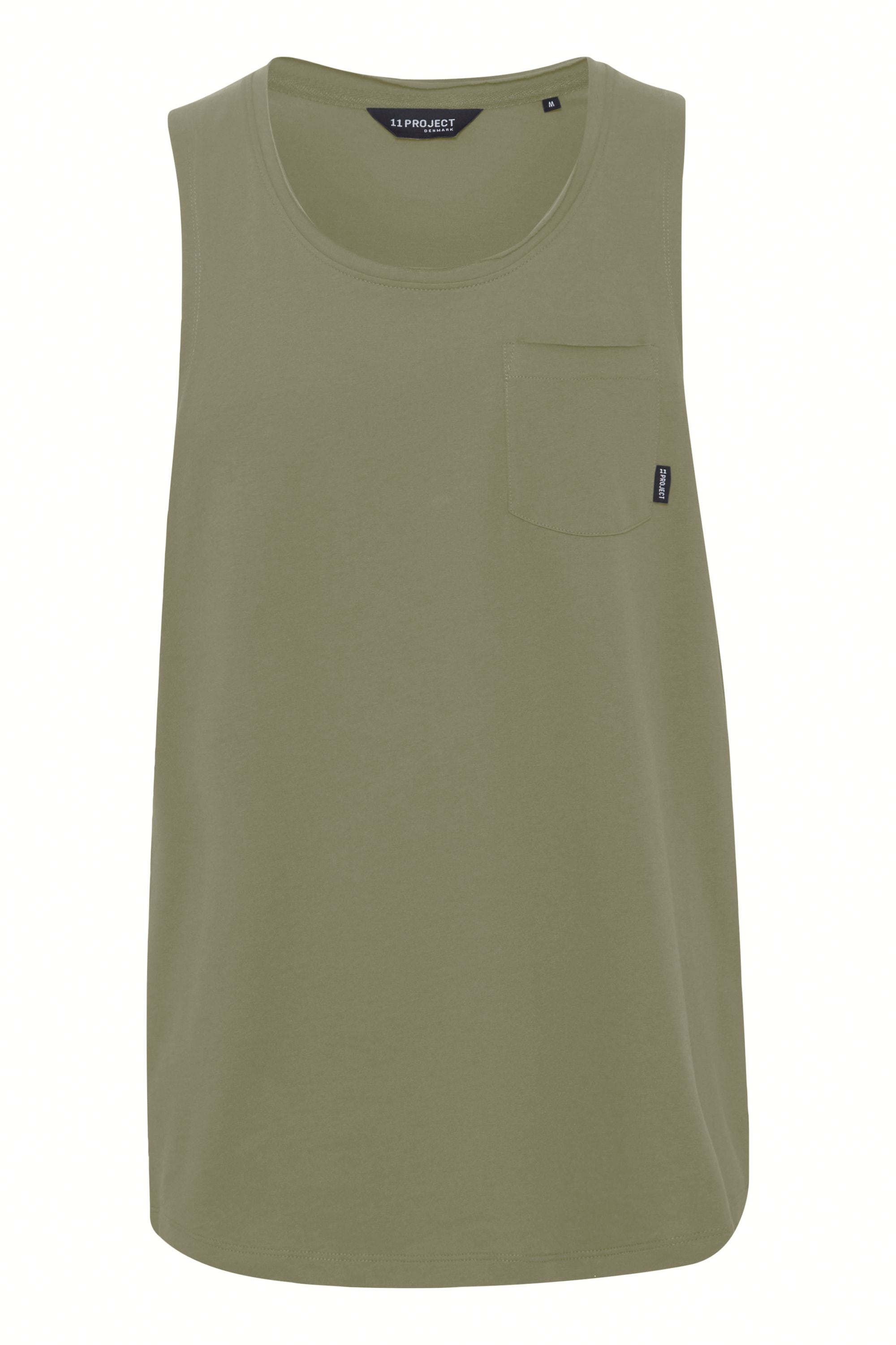11 PROJECT Herren Longtop "Tanktop PRElias", grün, Gr. XL, Obermaterial: 100% Baumwolle CO., Tops