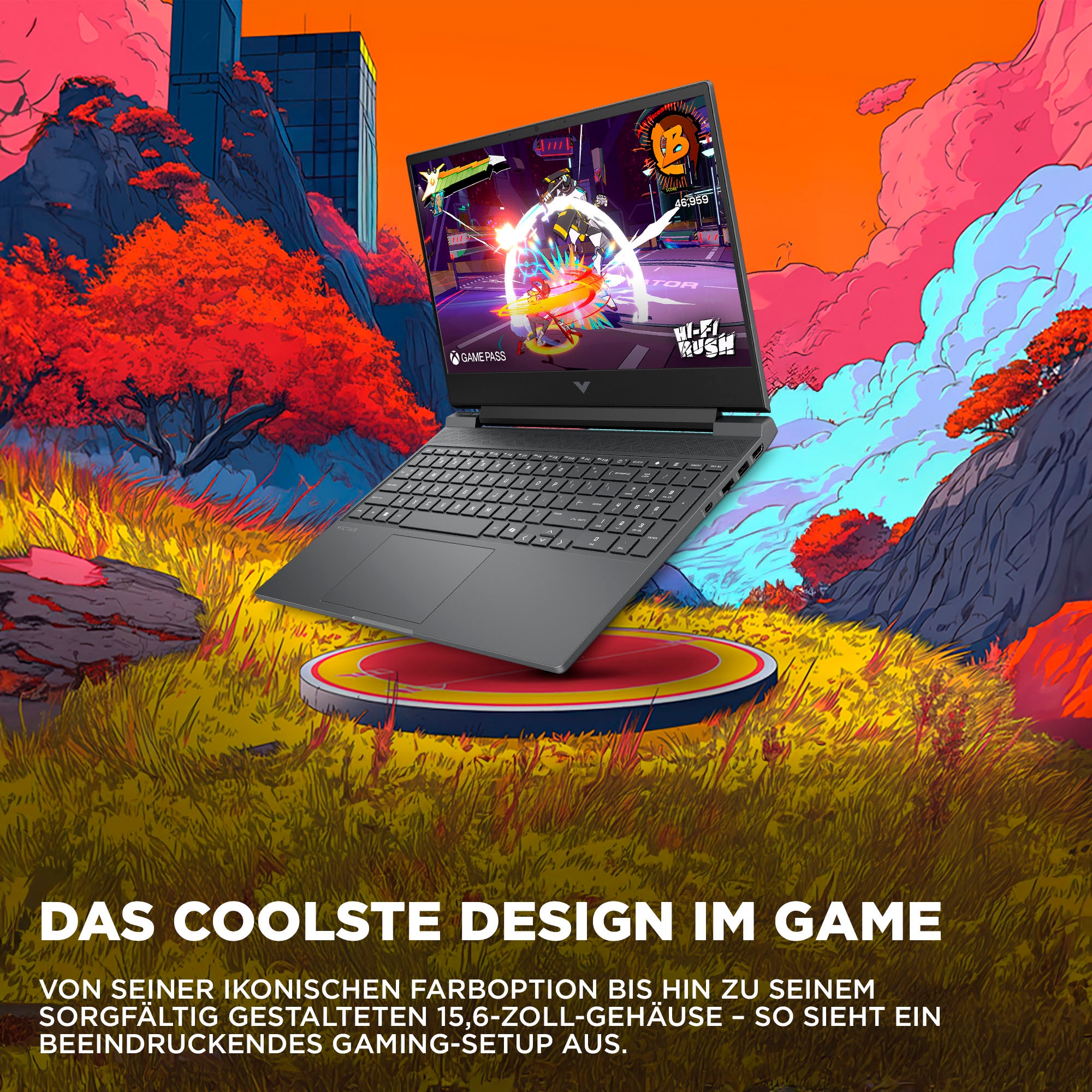 HP Gaming-Notebook »Victus 15-fa2053ng«, 39,6 cm, / 15,6 Zoll, Intel, Core i5, GeForce RTX 5050, 512 GB SSD