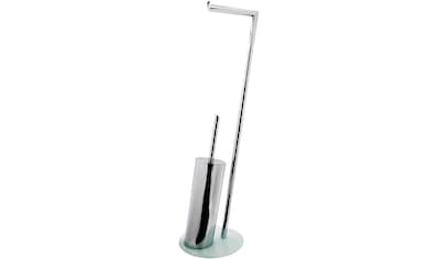 Ridder WC-Garnitur »Brisbane«, aus Metall-Glas, mit WC-Bürste und Toilettenpapierhalter kaufen