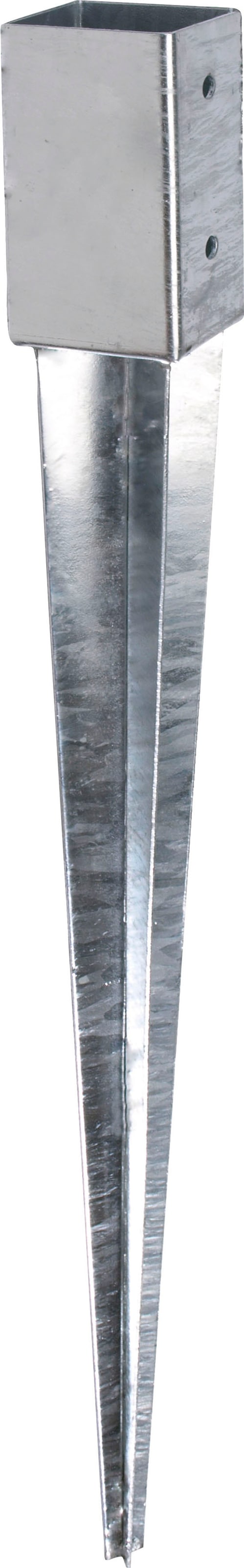 Einschlag-Bodenhülse, (Set, 2 St.), feuerverzinkt, 61 x 61 mm, Gesamtlänge 750 mm