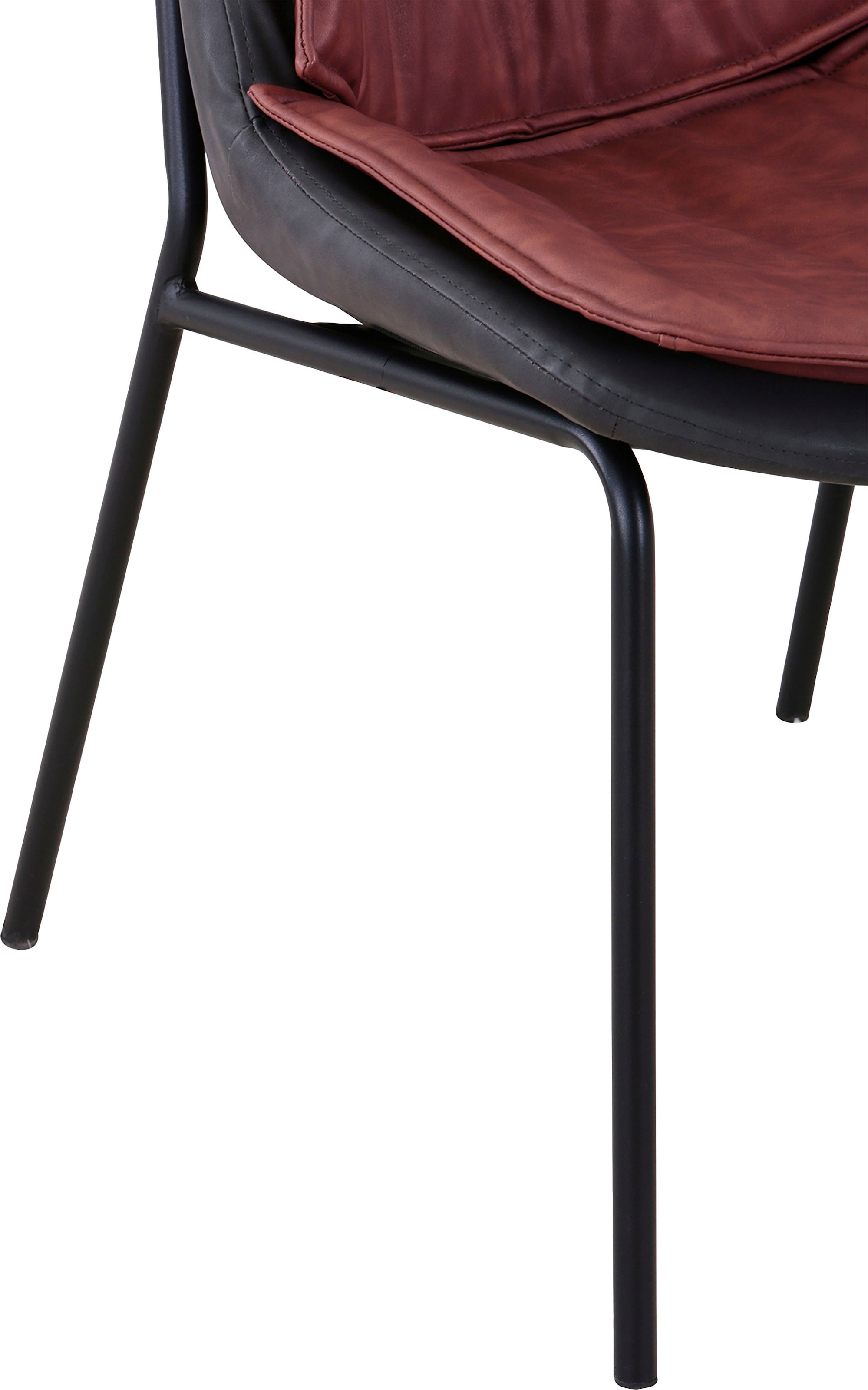 Kayoom Polsterstuhl, 1 St., pflegeleicht, bequem, angenehme Sitzfläche, mit trendigen Ziernähten