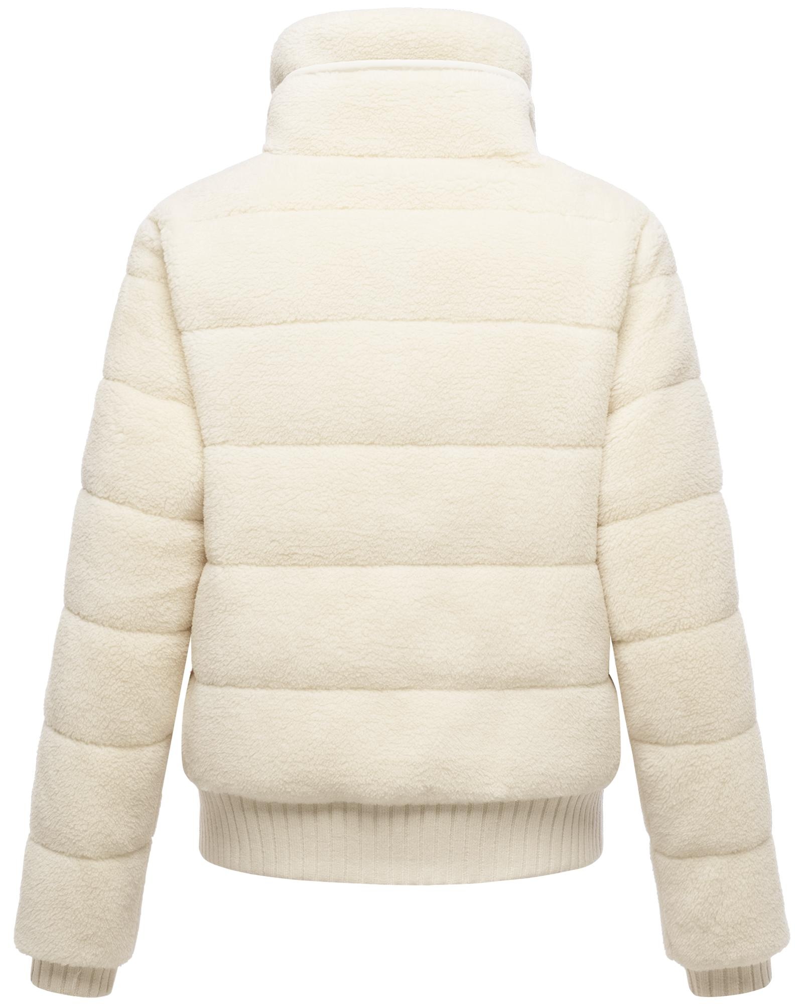 Navahoo Plüschjacke »Schneepuder 14«, warme Damen Teddyjacke für den Winter