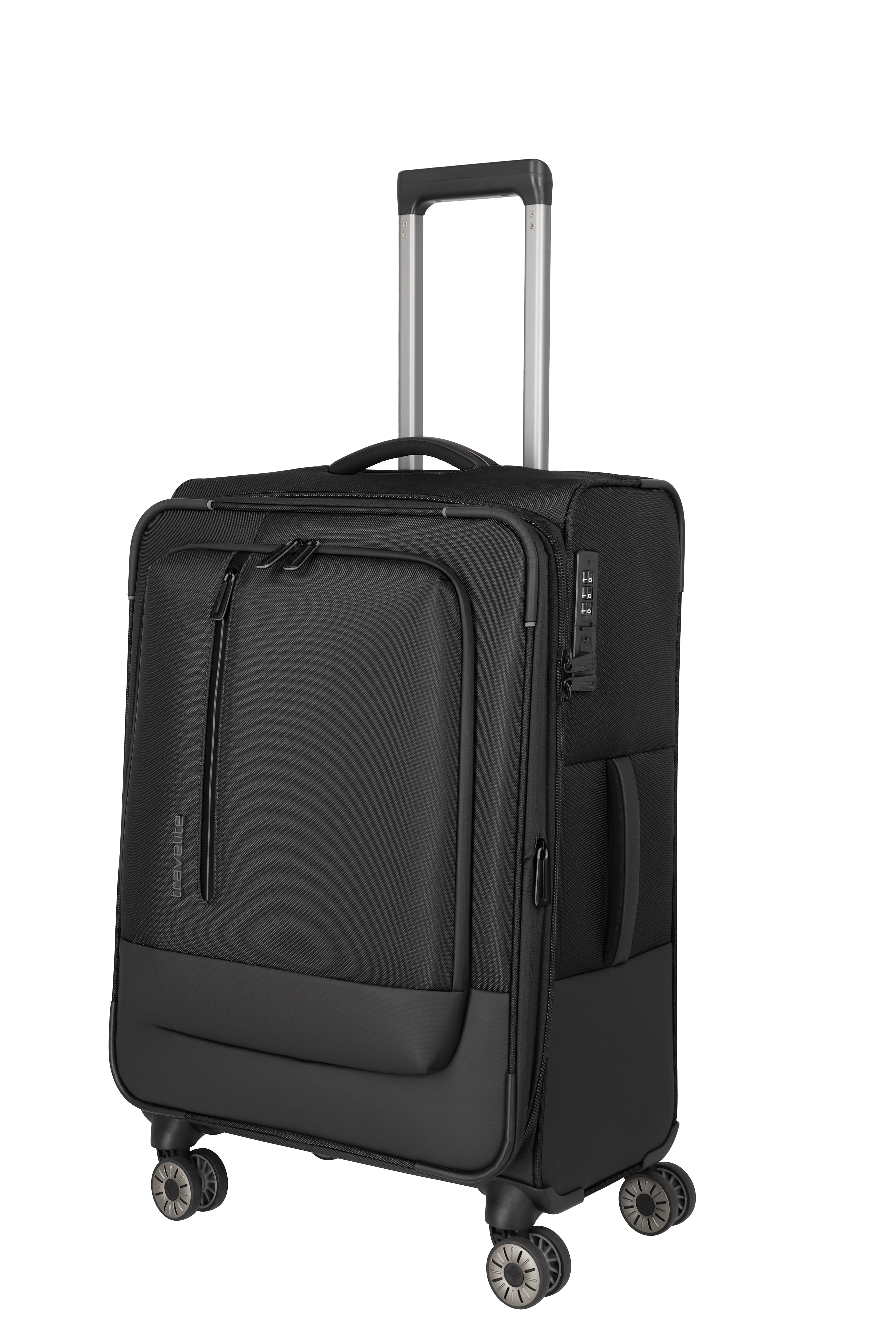 travelite Weichgepäck-Trolley "CROSSLITE Reisekoffer Weichgepäck" 61 l 4 Rollen Koffer, mit TSA-Schloss, wasserabweisendes Material