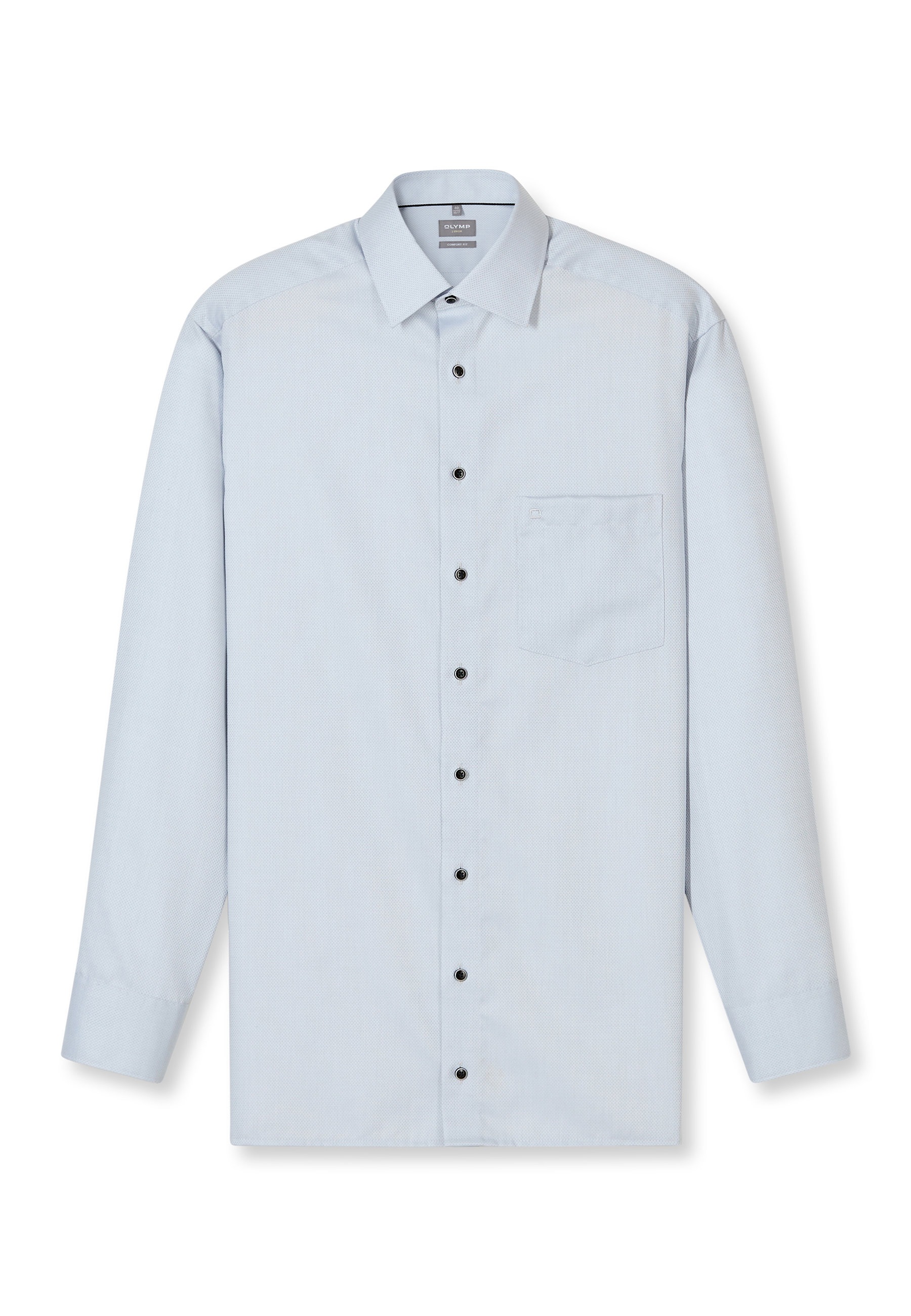 OLYMP Luxor Business Shirt Silver-Gray Size 47 9