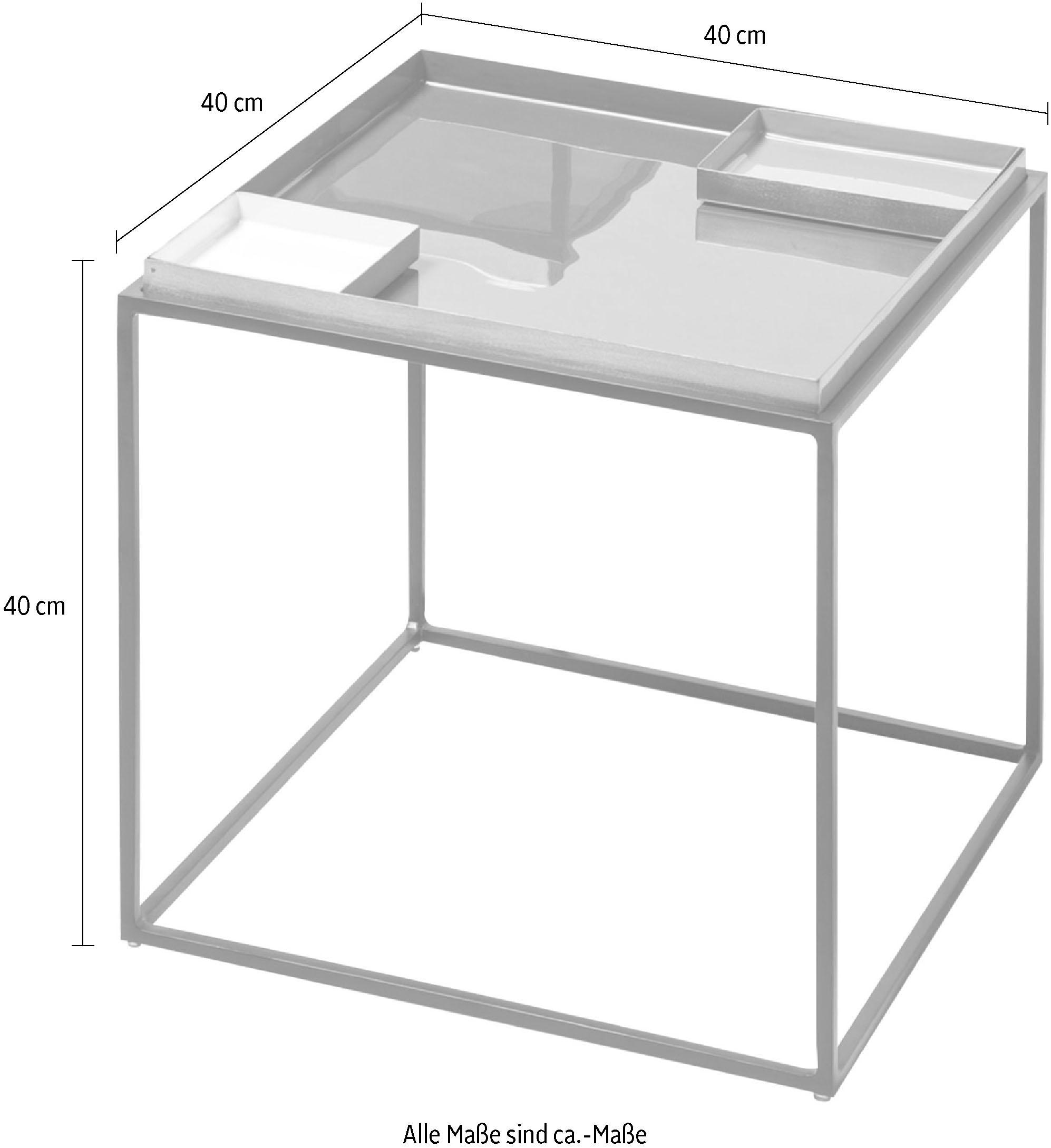 Kayoom Beistelltisch »Famosa«, Bunter Tisch, Schalenmaße: 11 x 11 x 2 / 15,8 x 11 x 2 cm