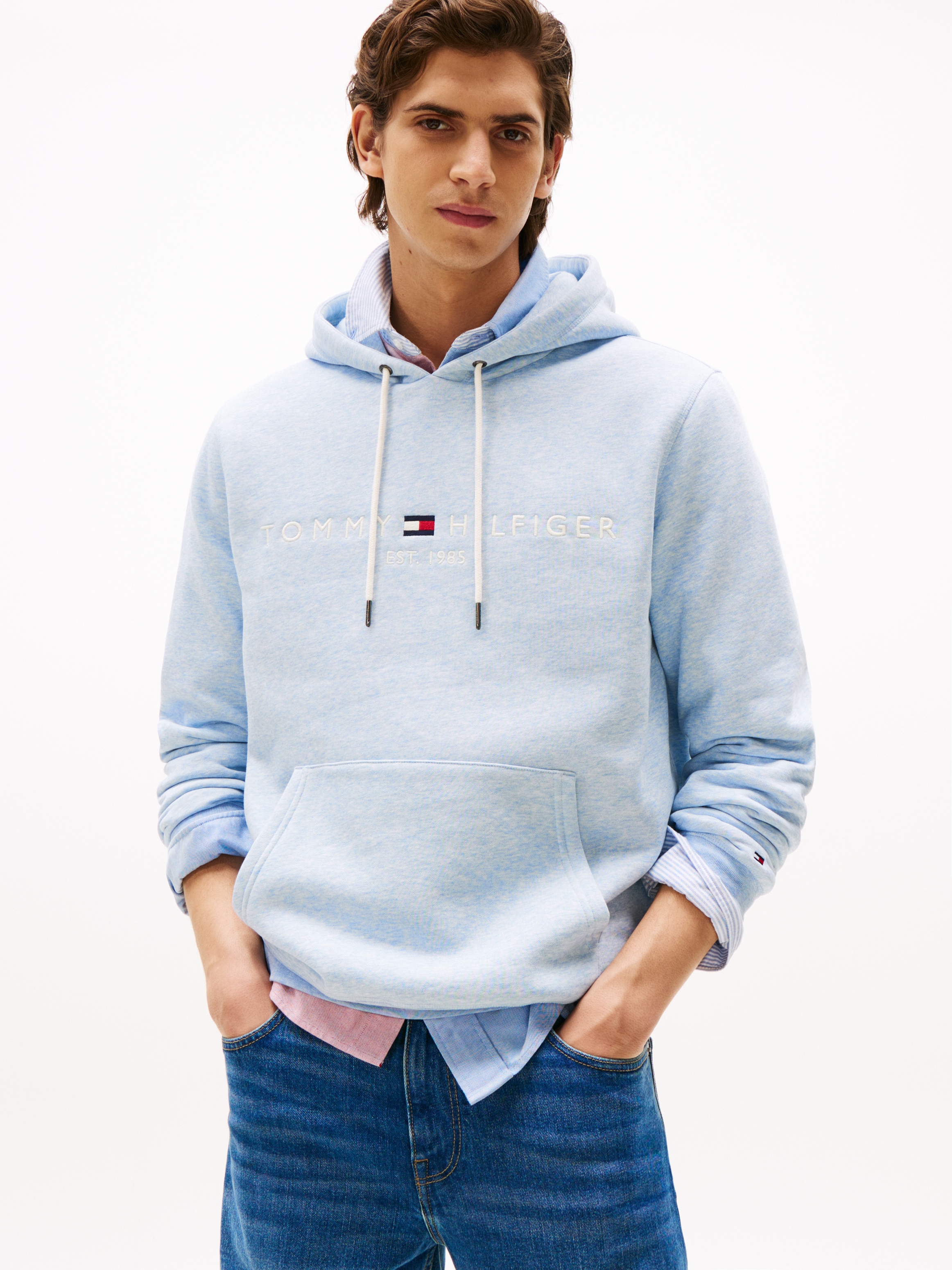 Tommy Hilfiger Kapuzensweatshirt "TOMMY LOGO", unifarben, casual, regular f günstig online kaufen