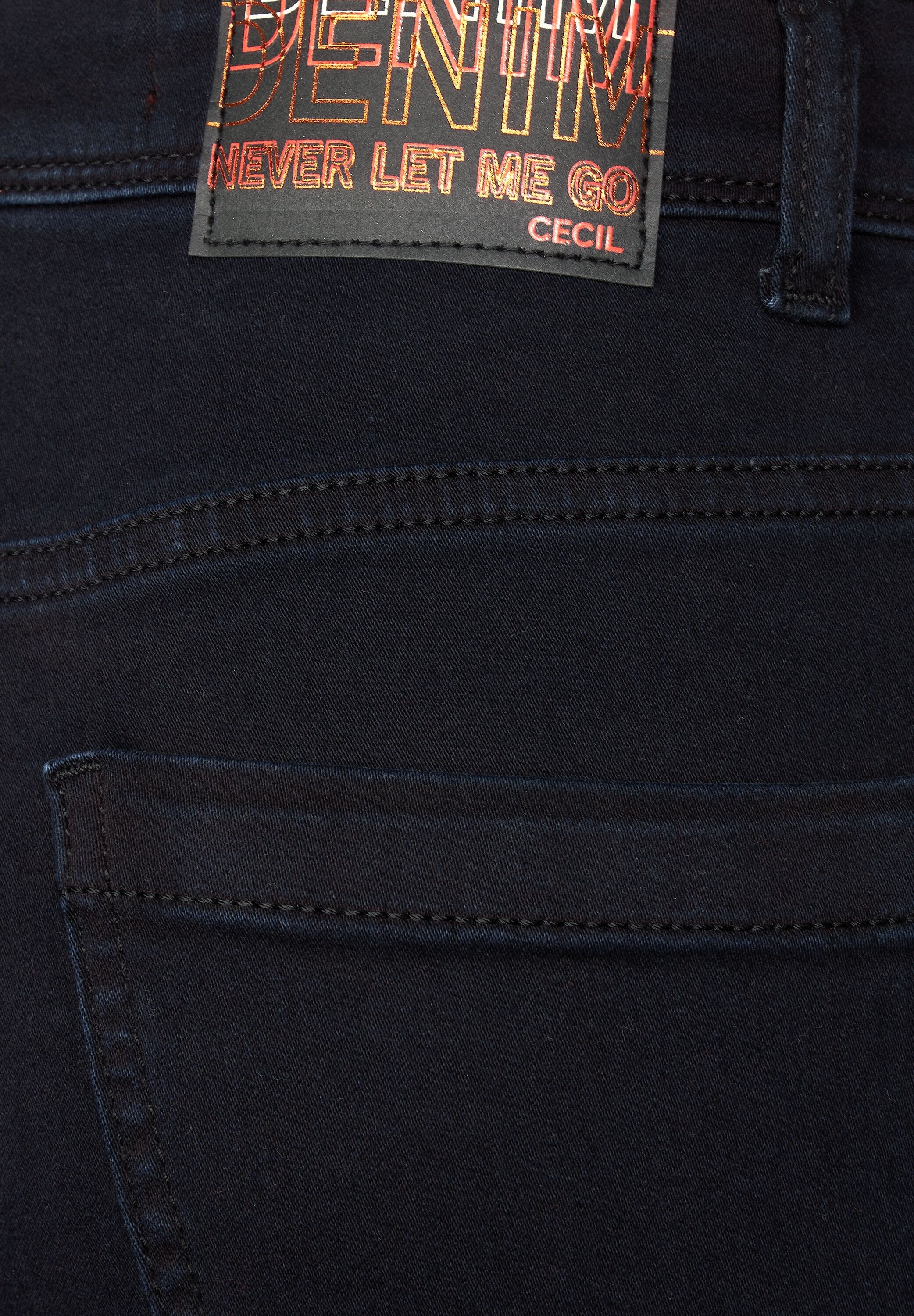 Cecil Slim-fit-Jeans, mit leichtem Glanz