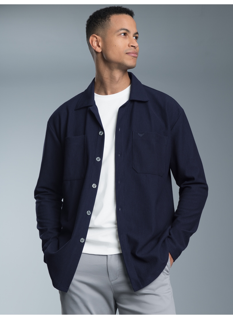 Trigema Blusenshirt »TRIGEMA Hemdjacke/Overshirt«, (1 tlg.)