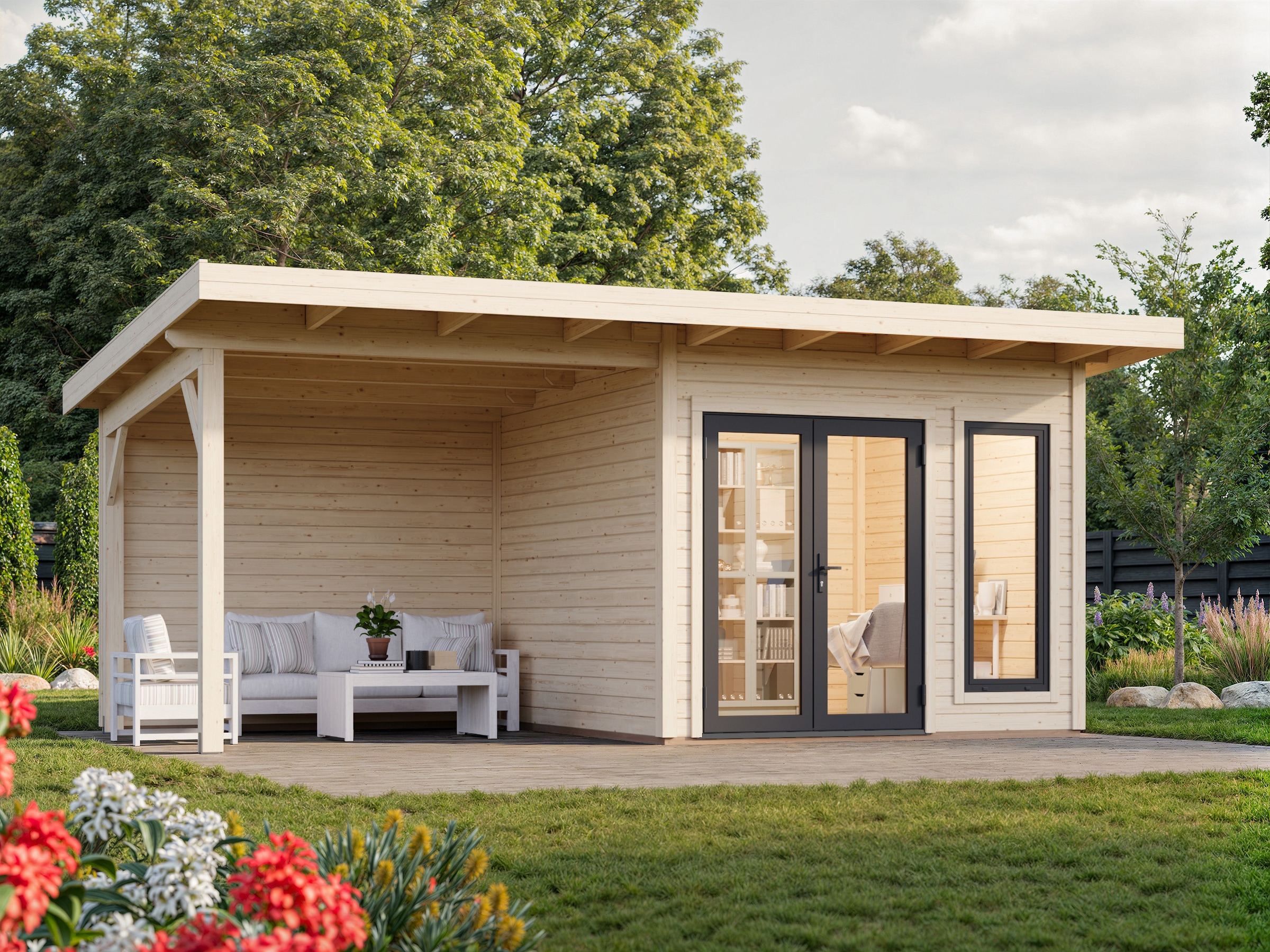 Palmako Gartenhaus »Aurelia 8,4+7,9 m²«