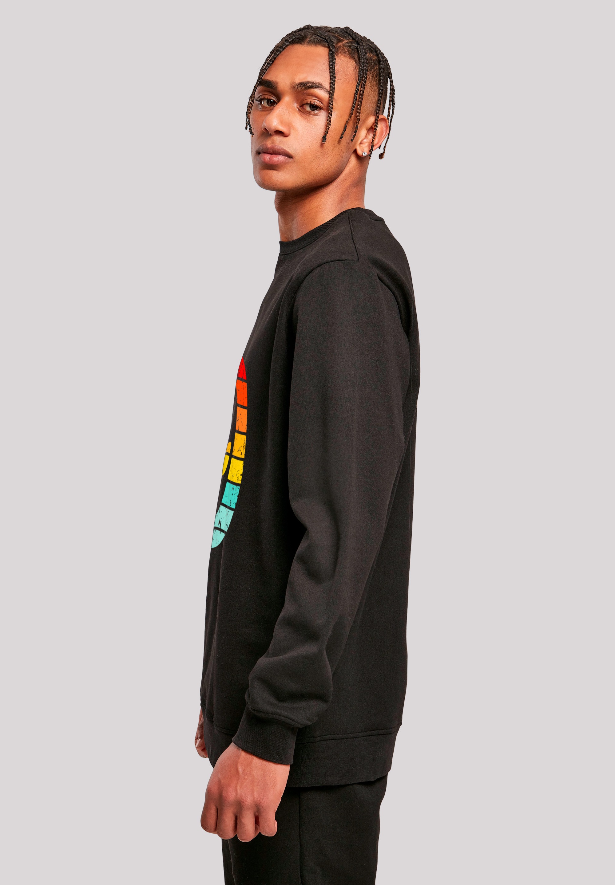 F4NT4STIC Sweatshirt »Alien Retro Sonnenuntergang«, Premium Qualität