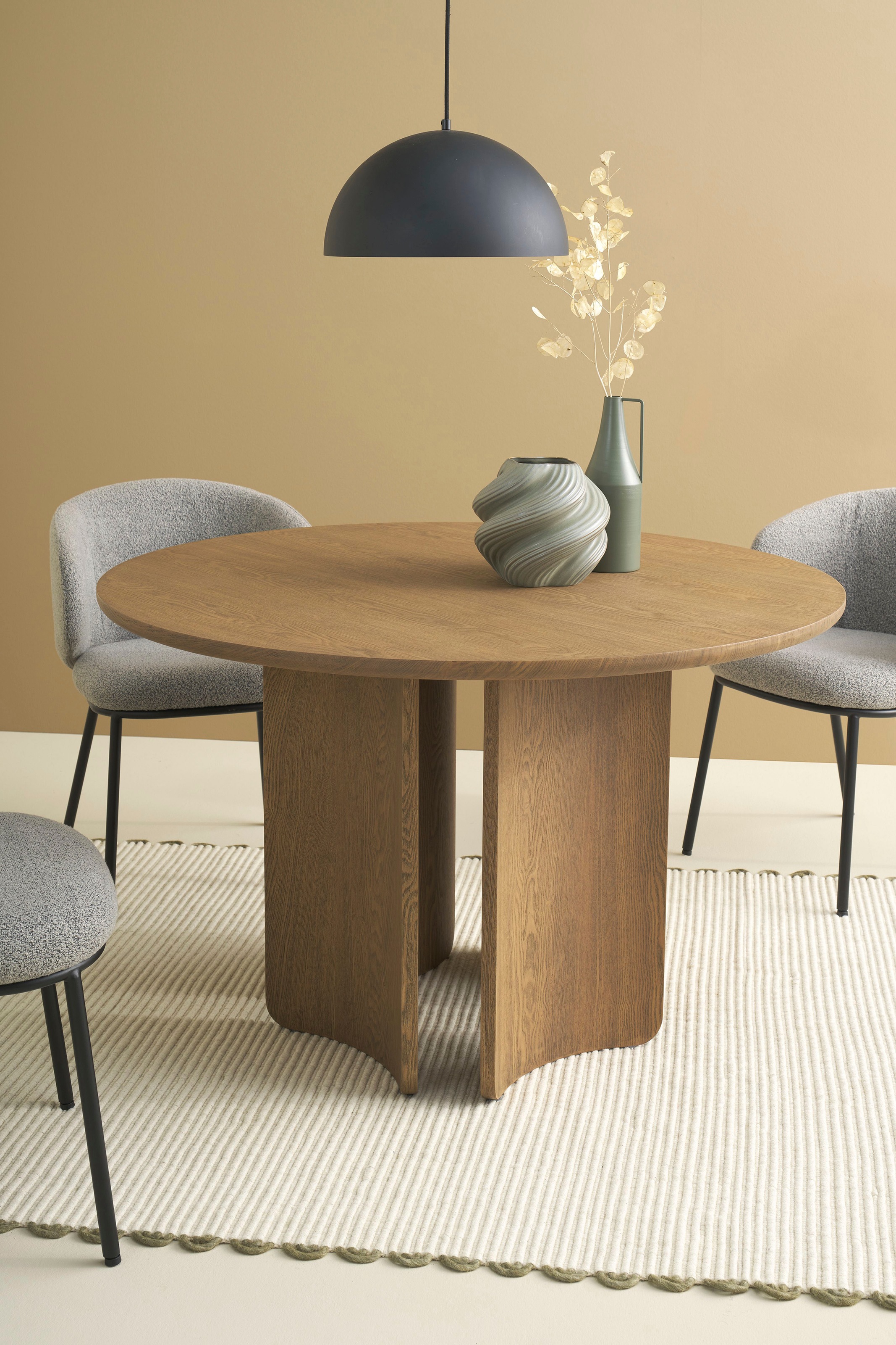 SCHÖNER WOHNEN-Kollektion Esstisch »HARSTAD« 1 Stk. tlg. 120 cm, mit variabel montierbarem Untergestell