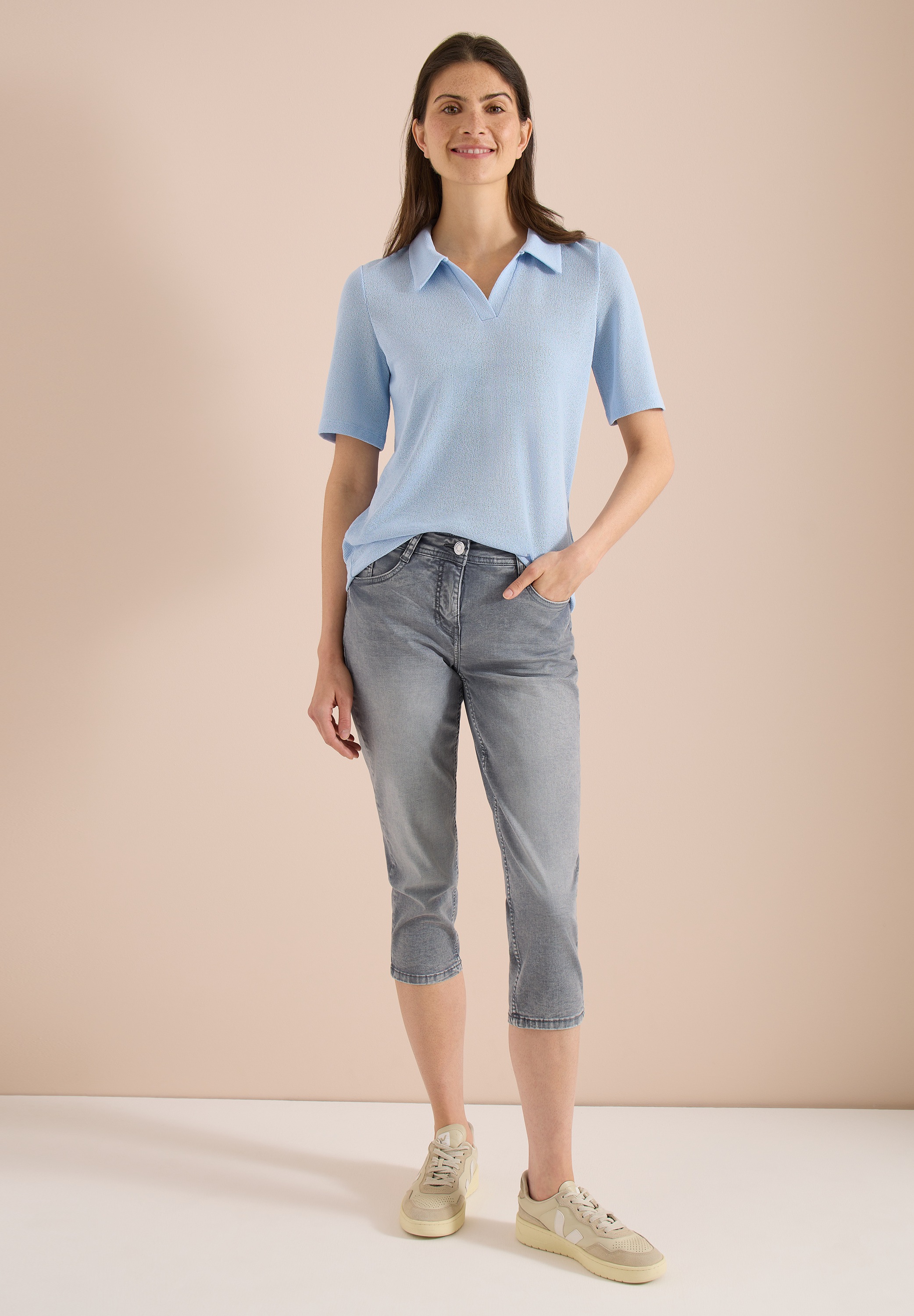 Cecil Comfort-fit-Jeans in 3/4-Länge