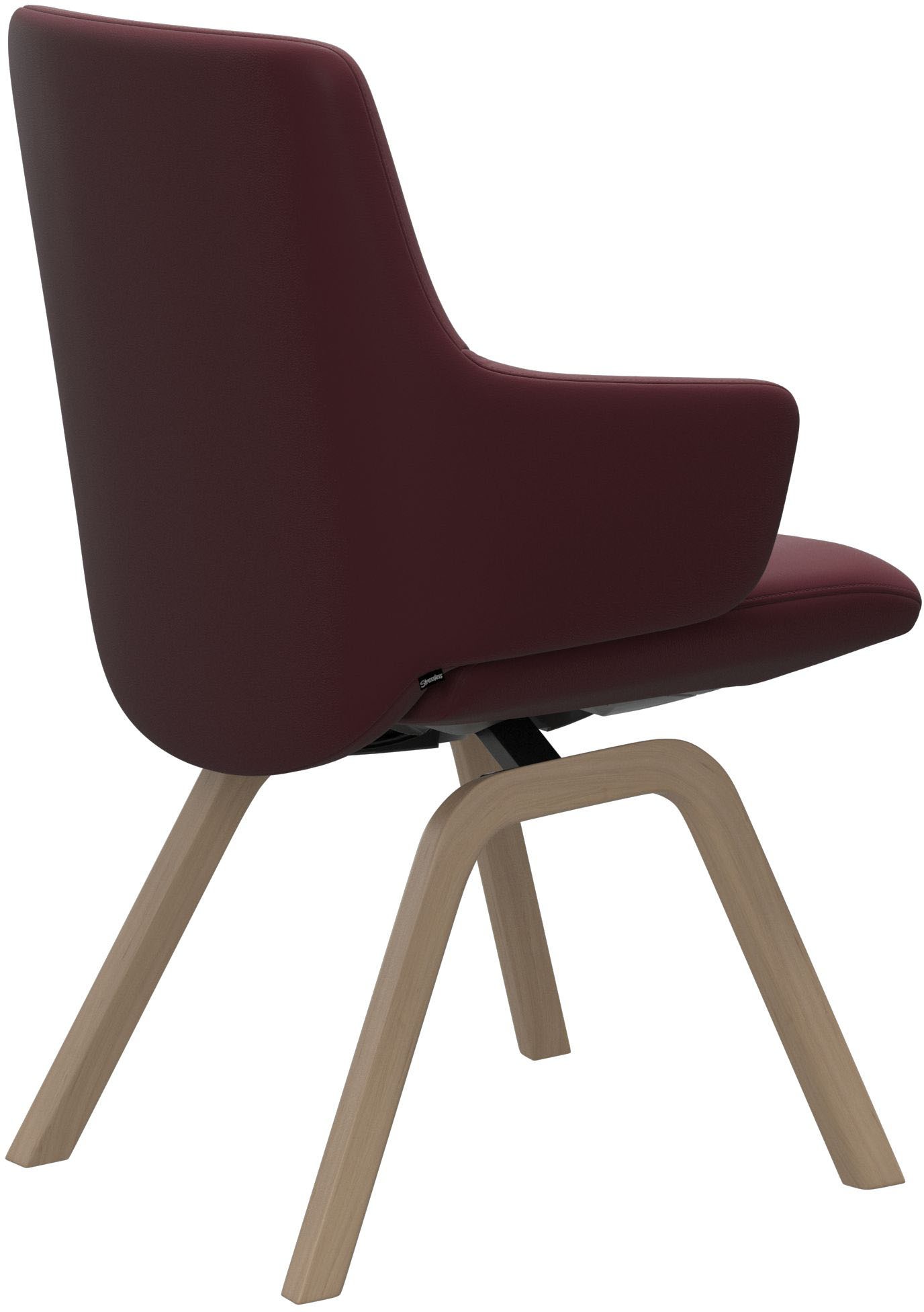 Thumbnail - Stressless Polsterstuhl "Laurel" () Low Back mit Armlehne, Größe L, mit schräggestellten Beinen in Walnuss