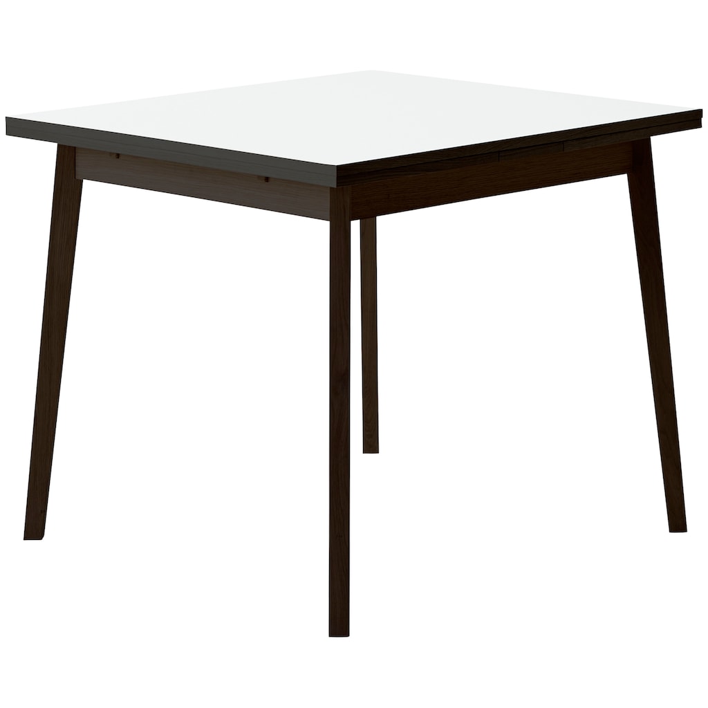 Hammel Furniture Esstisch »Basic Single, schnell innenliegende Einlegeplatten ausziehbar,«, 90(164)x90 cm, Melamin / Massivholz, stabiler dänische Design Tisch