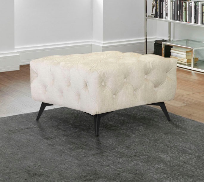 Home affaire Polsterhocker "Glynis" aufwändige Knopfheftung, moderne Cheste günstig online kaufen