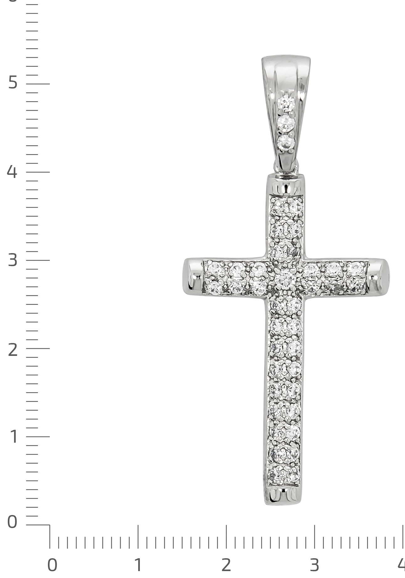 Firetti Kettenanhänger »Schmuck Geschenk Silber 925 Halsschmuck Anhänger Kreuz«, mit Zirkonia (synth.)