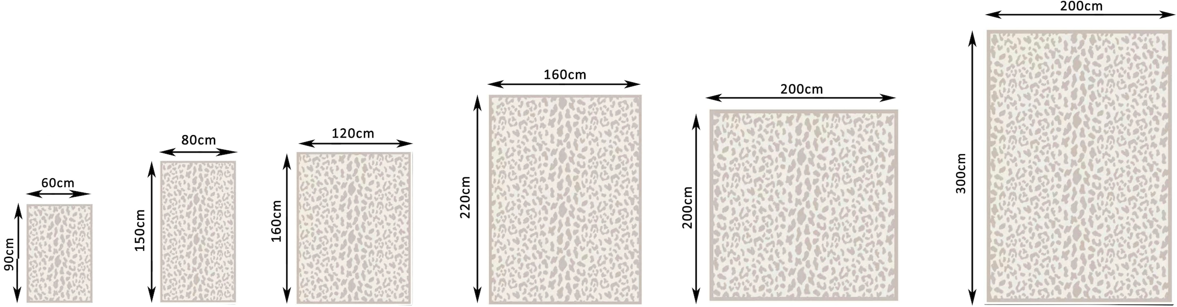 OTTO home Teppich »Leo, mit trendigem Leopardenmuster, waschbar« rechteckig 12 mm Höhe kuschelig & weich, modern, Animal Print, Wohnzimmer, Schlafzimmer