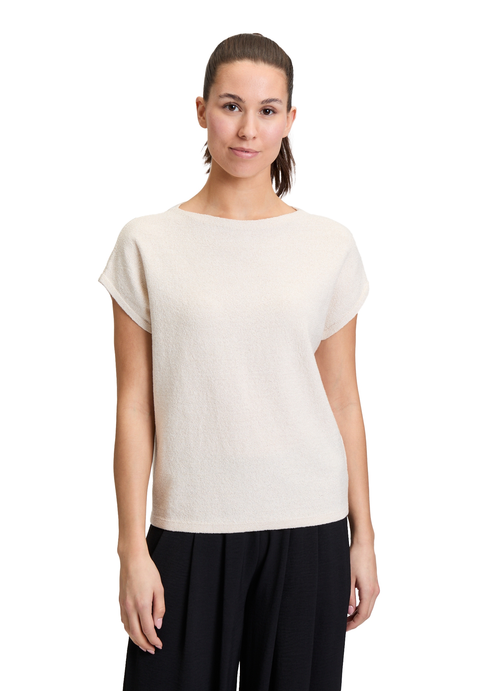 Cartoon Kurzarmshirt "Damen Strukturshirt kurzarm", 1 Stk. Material günstig online kaufen