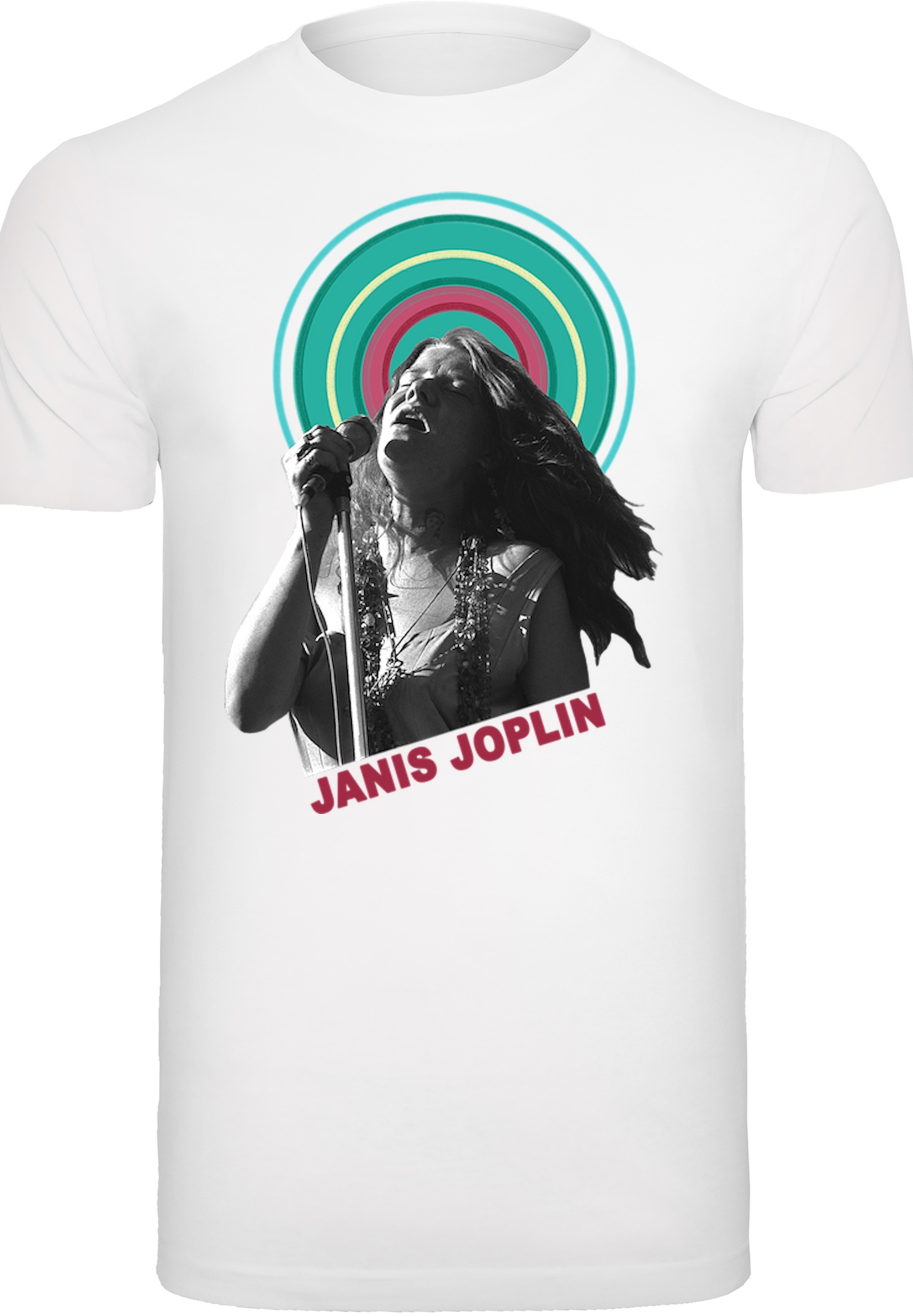 F4NT4STIC T-Shirt »Janis Joplin Halo Photo«, Herren,Premium Merch,Regular-Fit,Basic,Bandshirt