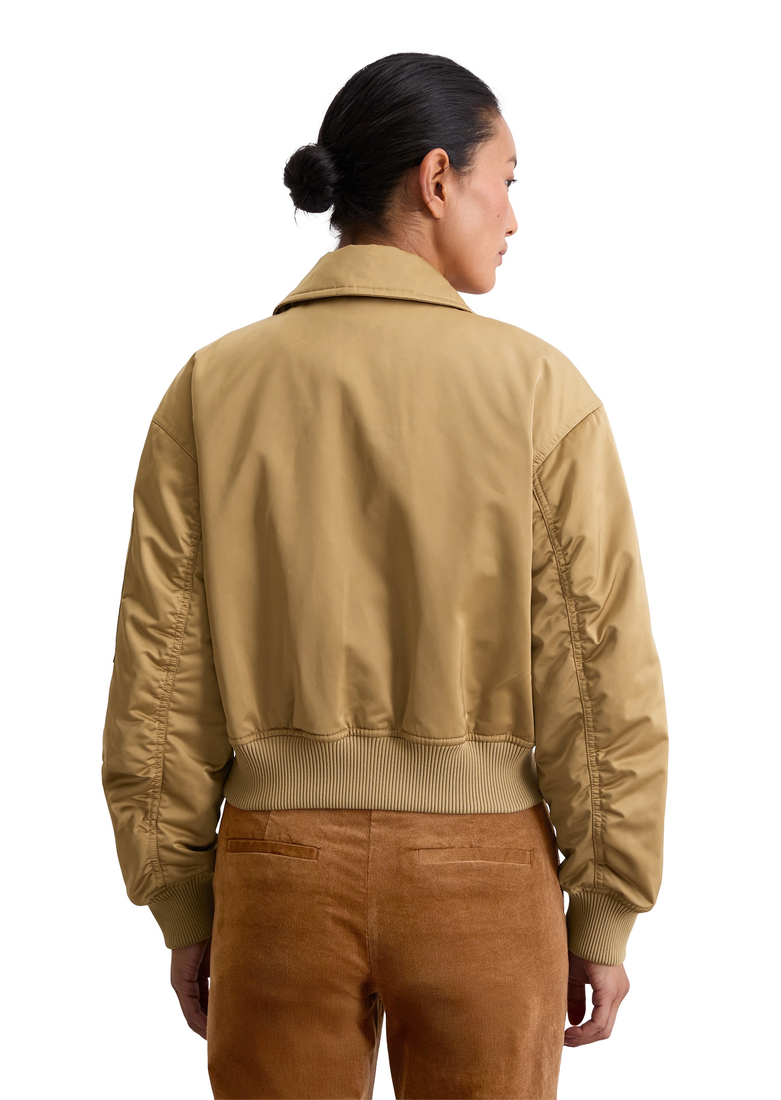 Marc O'Polo Outdoorjacke »aus recyceltem Polyester-Twill«, ohne Kapuze