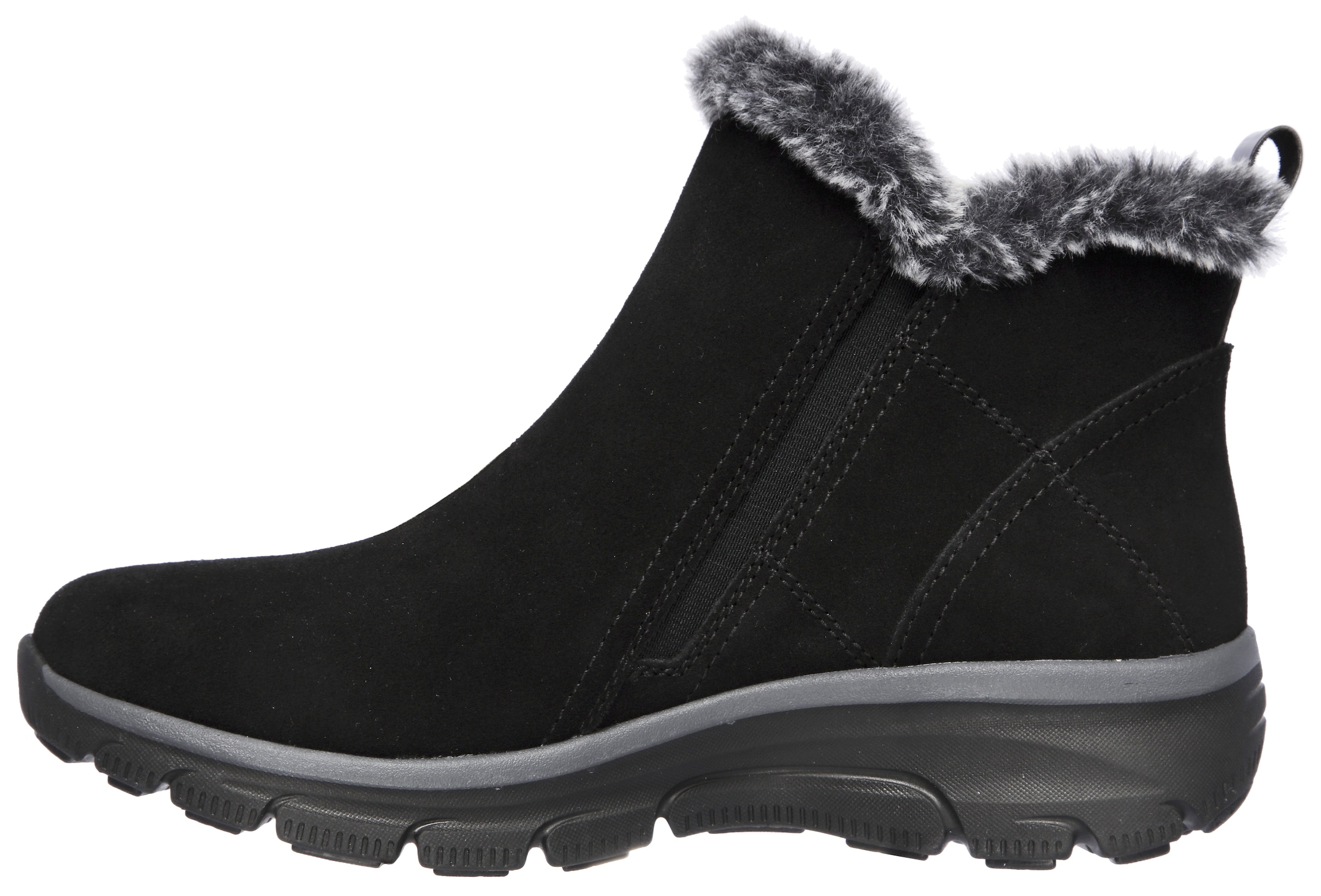 Skechers Winterboots »EASY GOING - HIGH ZIP«, Winterschuh mit Fellimitatkragen