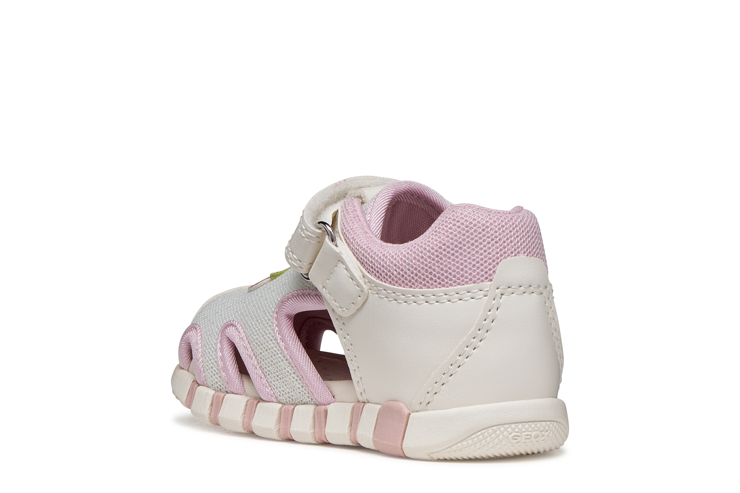 Geox Lauflernschuh »B SANDAL IUPIDOO GIR«  Babyschuh mit süßem Aufnäher, Größenschablone zum Download