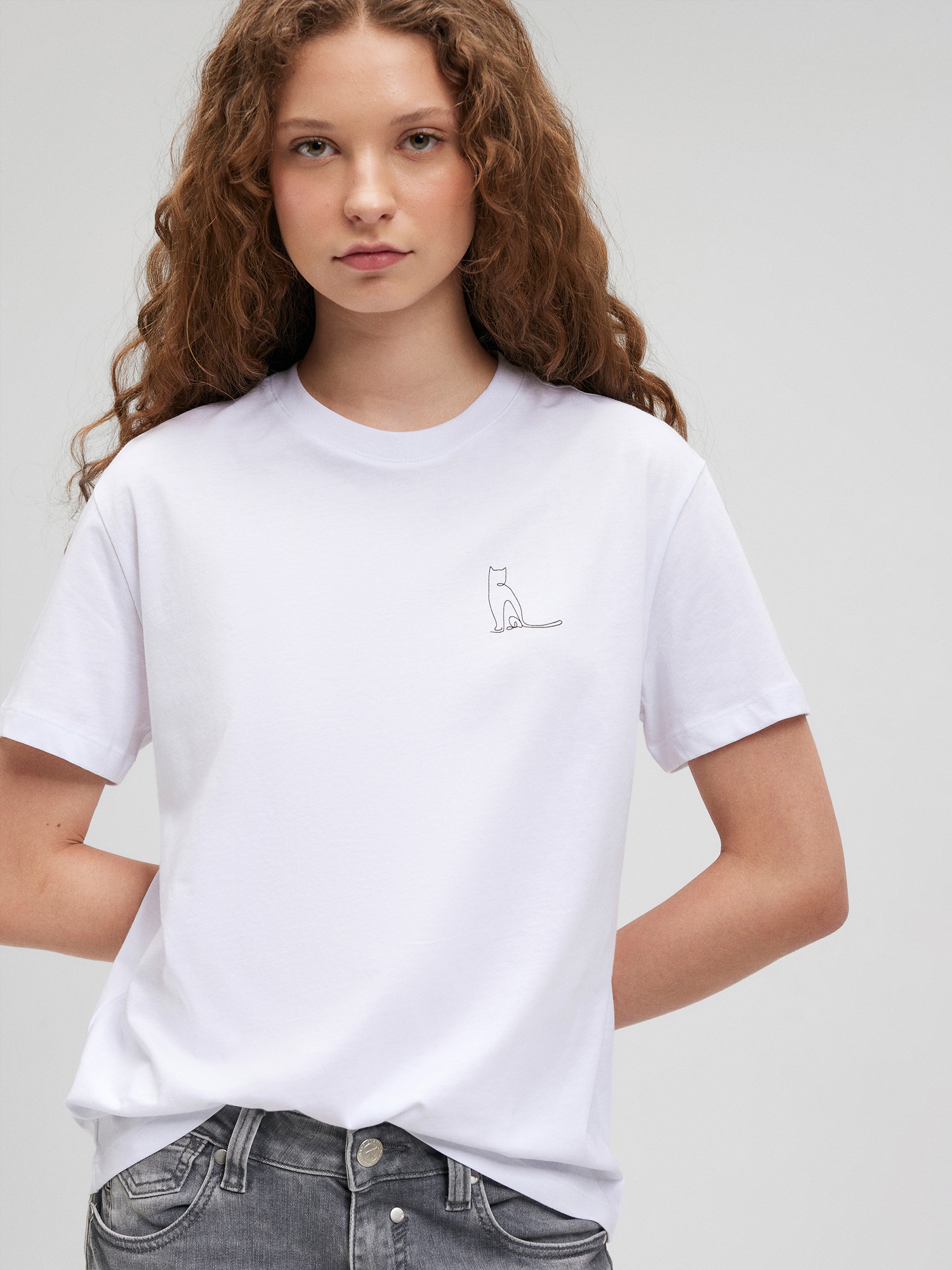Mavi Rundhalsshirt »GRAPHIC TEES«, Katzen T-Shirt