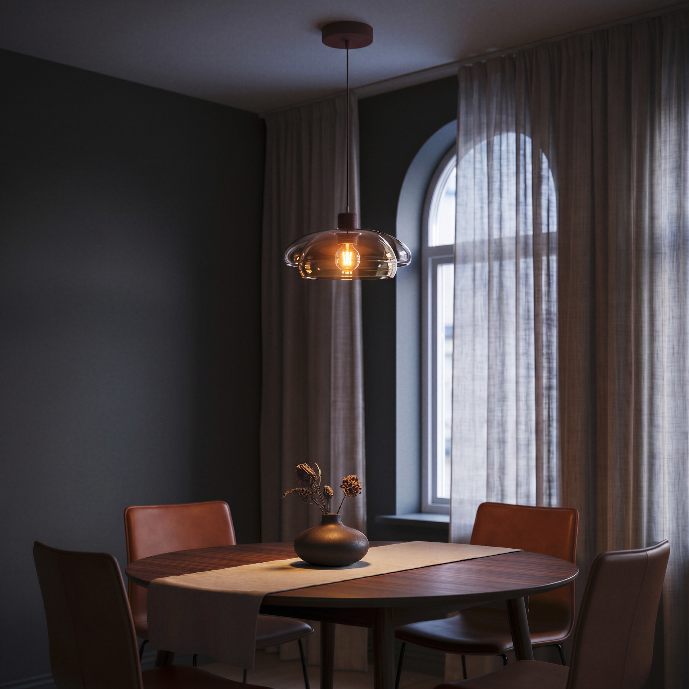 EGLO Hängeleuchte »SALESIANI« E27 1 Stk. Hängeleuchte, Pendelleuchte hängend, Lampe Wohnzimmer,  H:110 Ø 30 cm