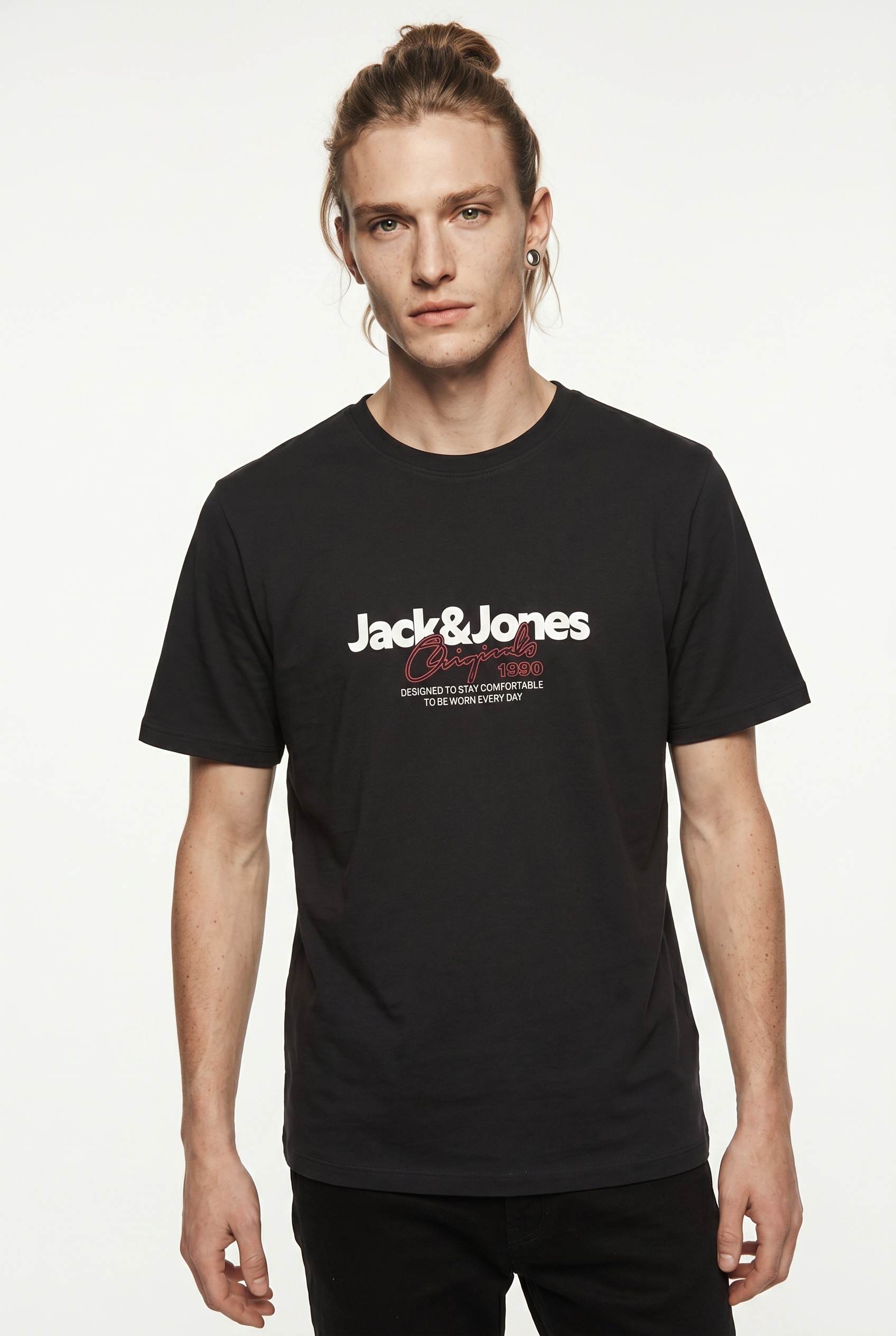 Jack & Jones T-Shirt "JORCASSIS TEE SS CREW NECK FST" mit Logo Schriftzug