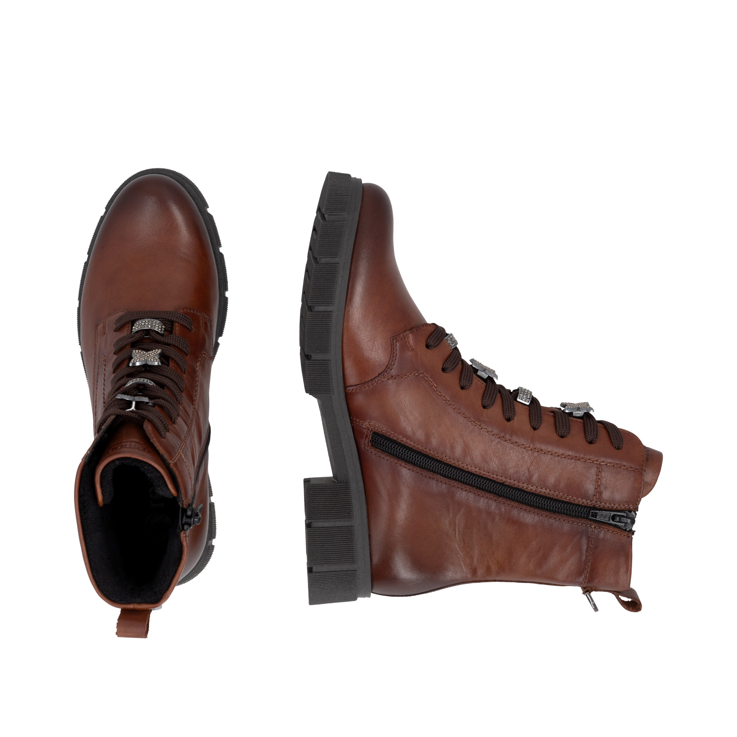 Remonte Schnürstiefelette  Schnürboots, Blockabsatz, mit wasserabweisender TEX-Membran
