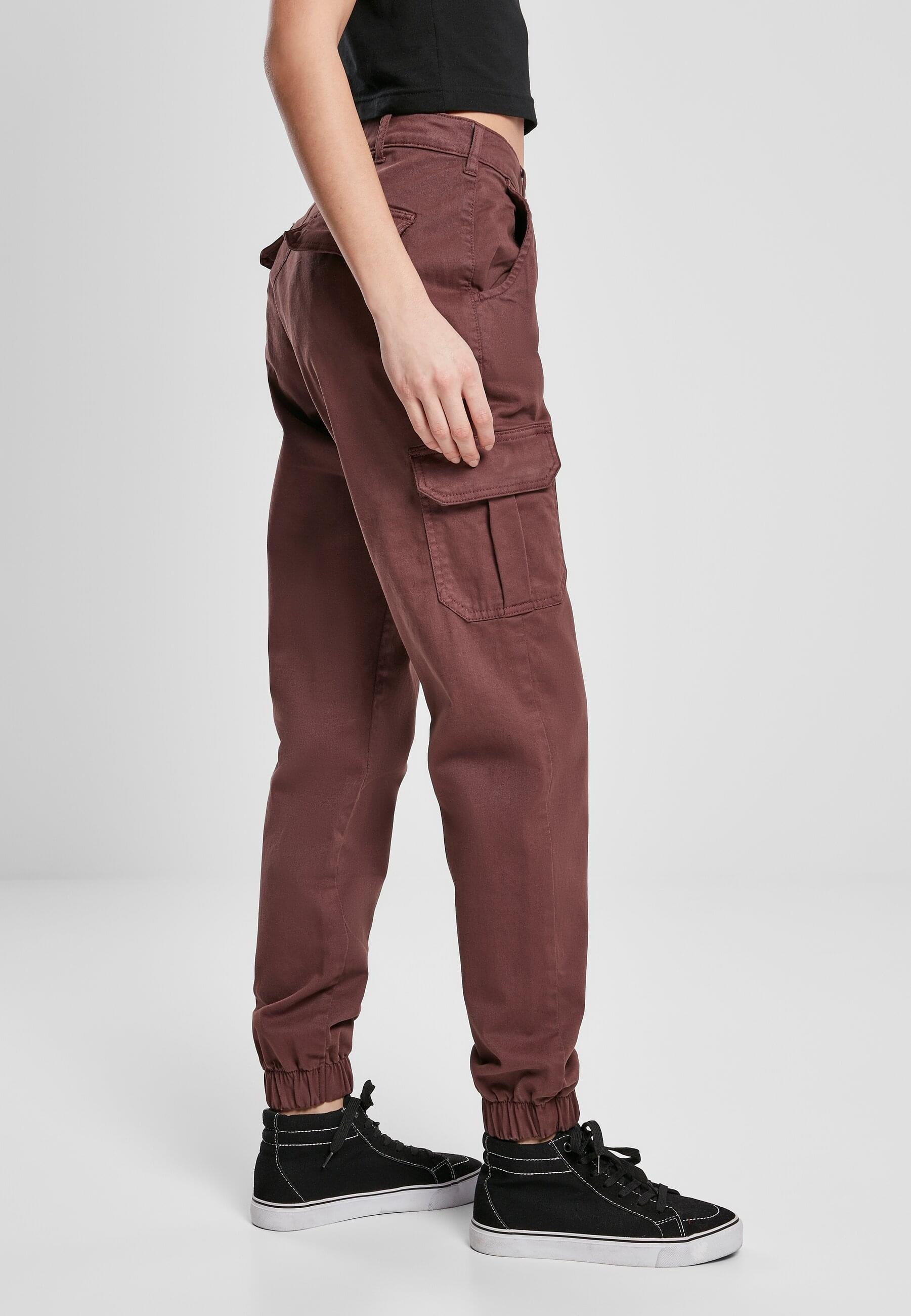 URBAN CLASSICS Cargohose »Urban Classics Damen Ladies High Waist Cargo Pants«, (1 tlg.)